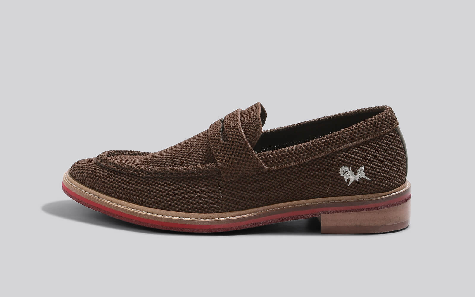 Neeman's Block Heel Loafers : Brown