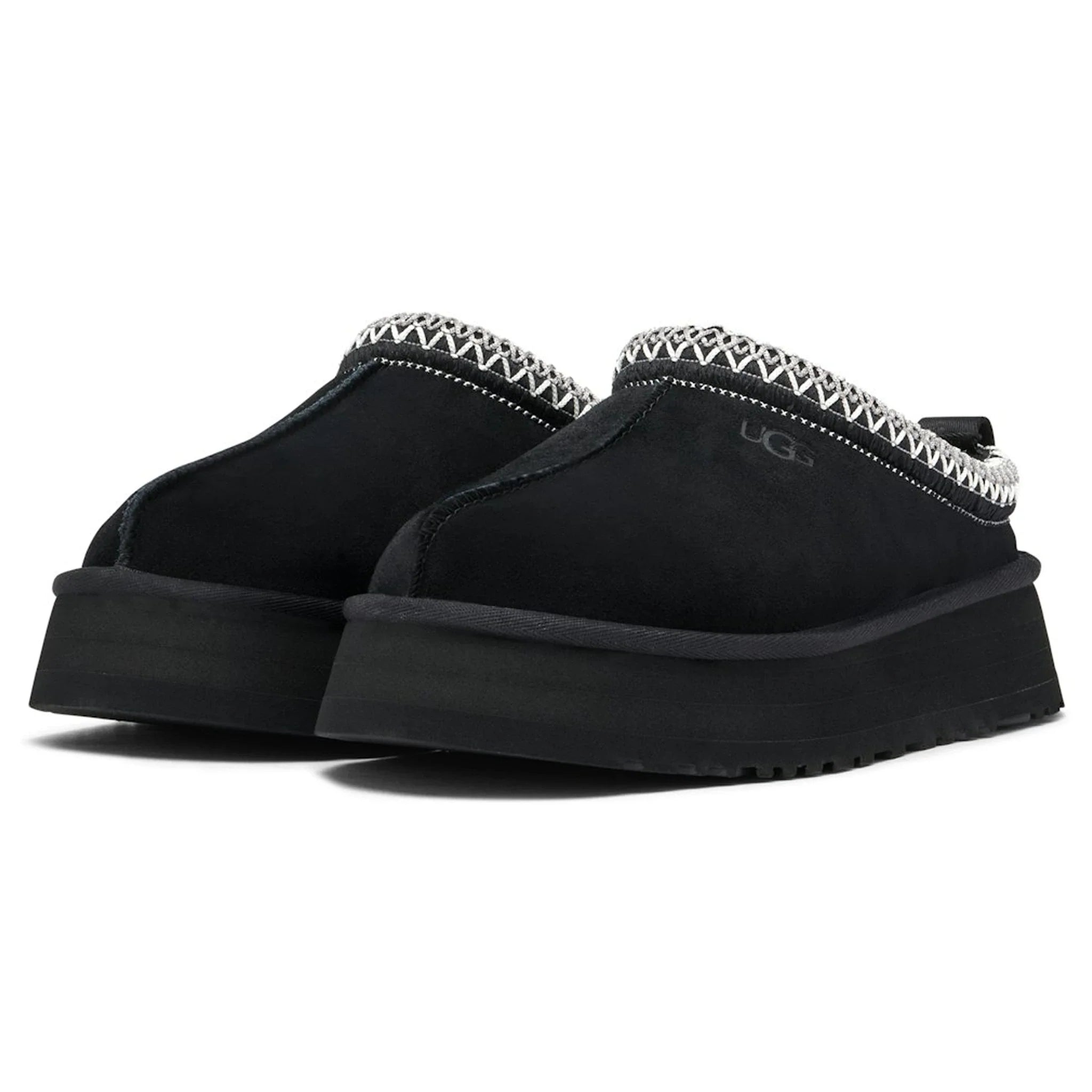 UGG Tazz Platform Black Slippers (W) - view 2
