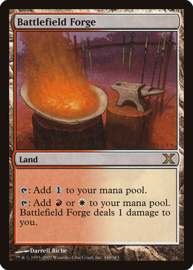 Battlefield forge 348 – Magic Battlefield Forge [348] [Tenth Edition] [Non-Foil]