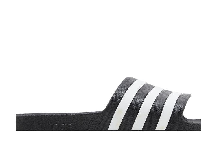 Yeezy adidas Adilette Aqua Slides Core Black Cloud White - view 2