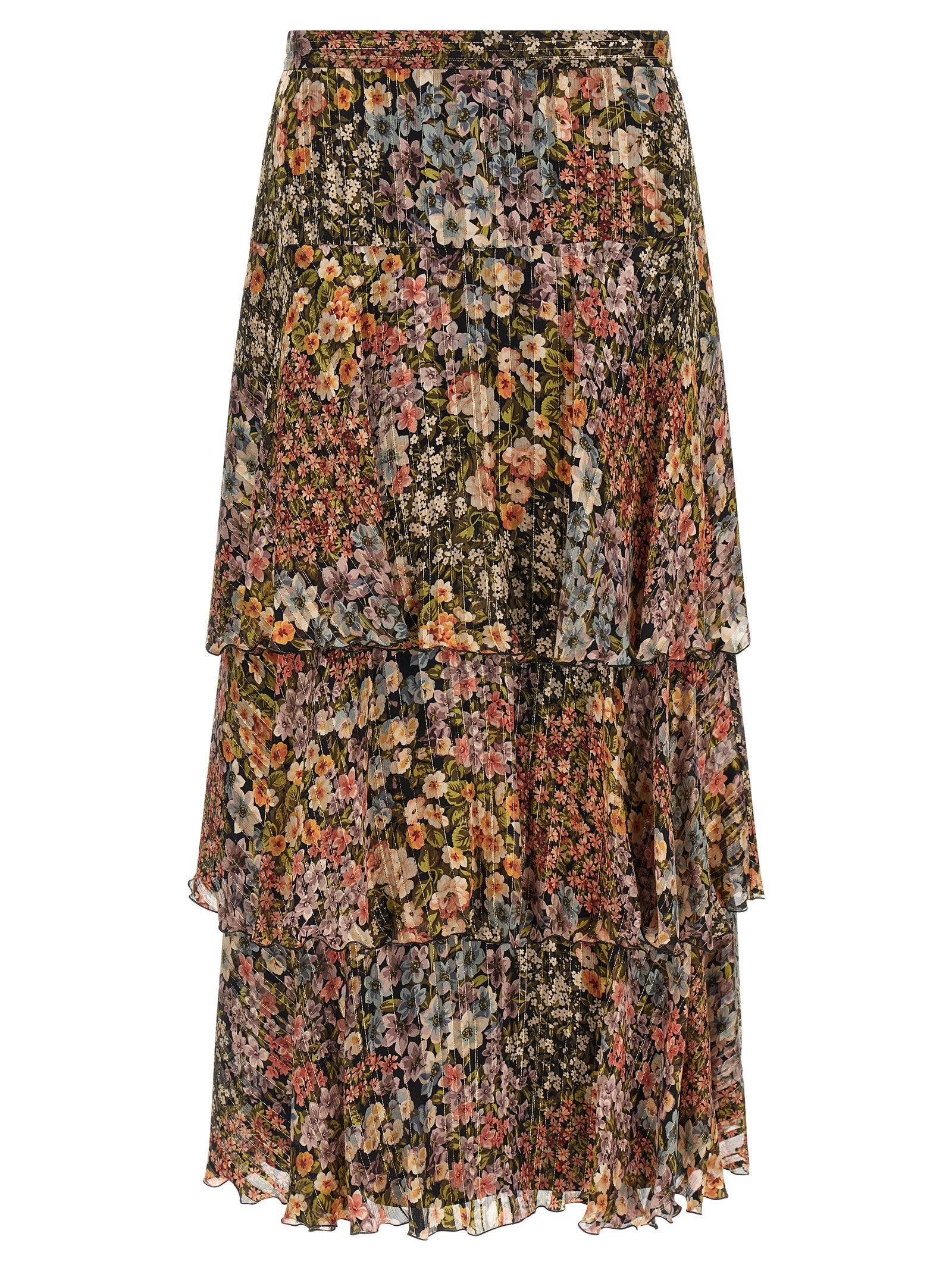 Valentino Garavani Après Lhiver Skirt – 98% silk 2% metal fiber
