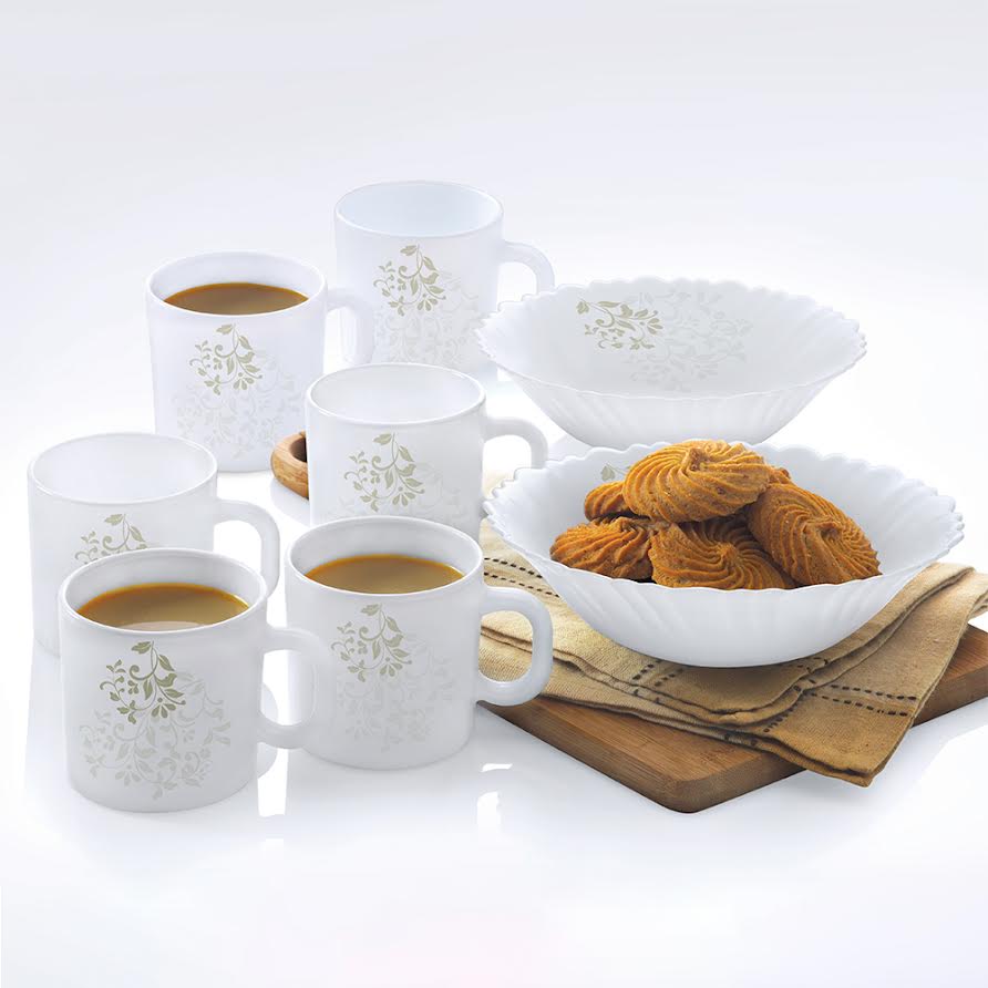 My Borosil Larah by Borosil Ingot Snack Set w Mugs