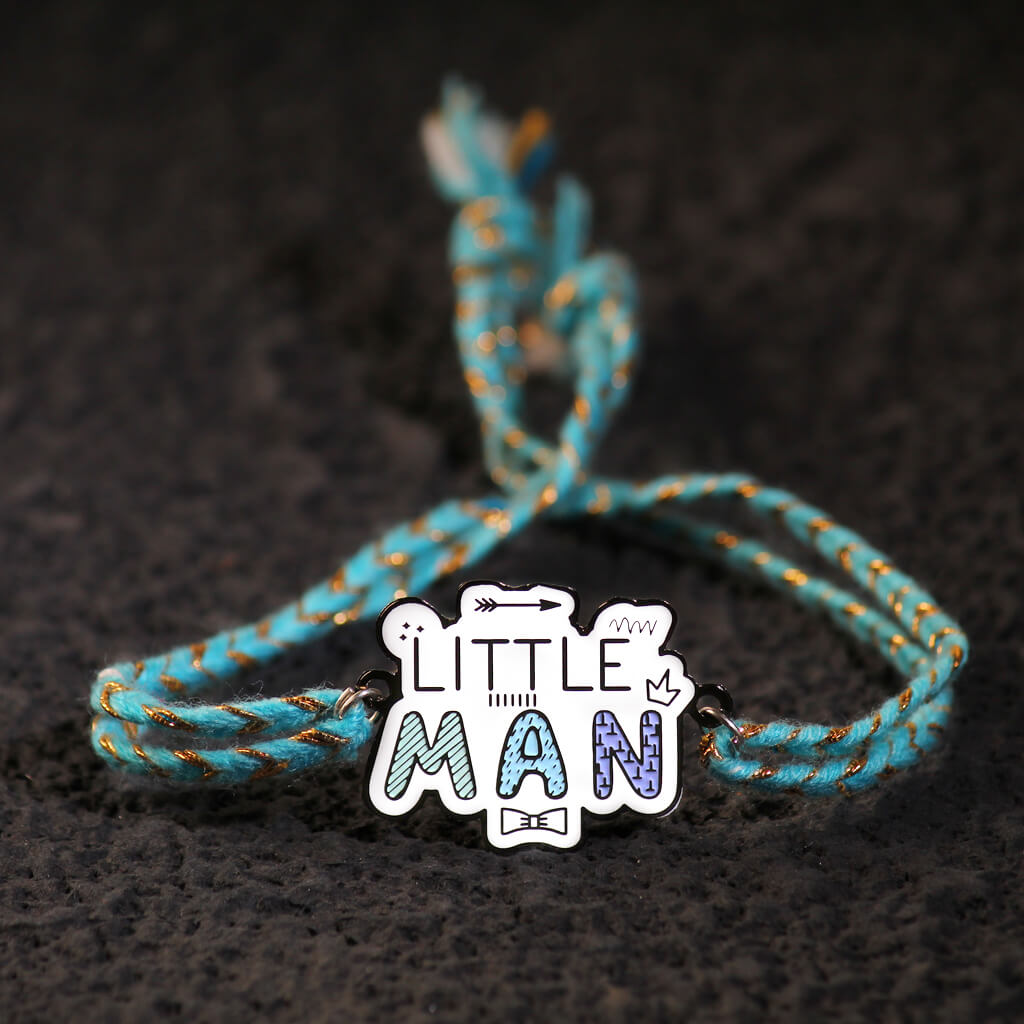 Bigsmall_piu Little Man Metallic Rakhi