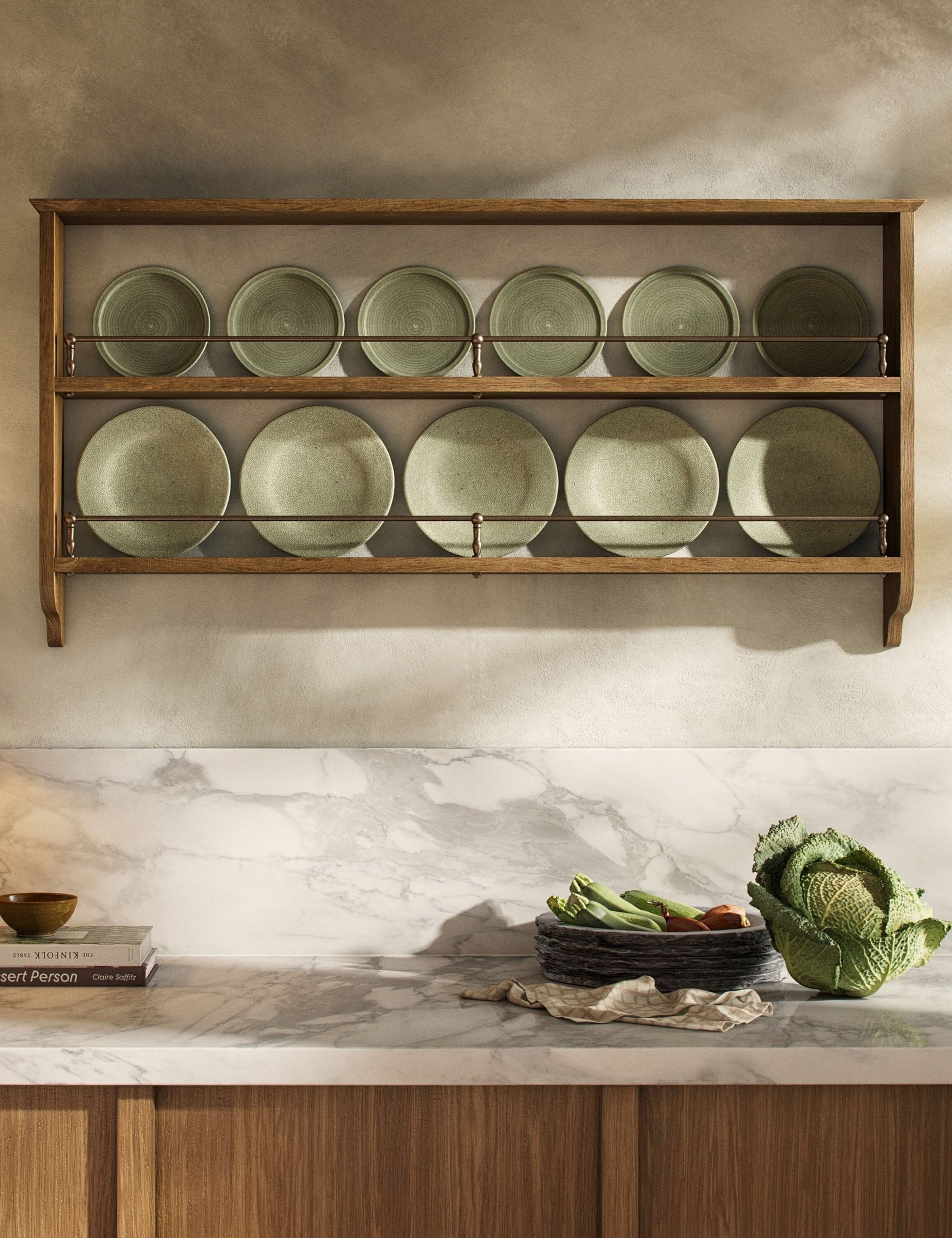 Lulu and Georgia Faria Plate Rack by Amber Lewis x Four Hands - view 2