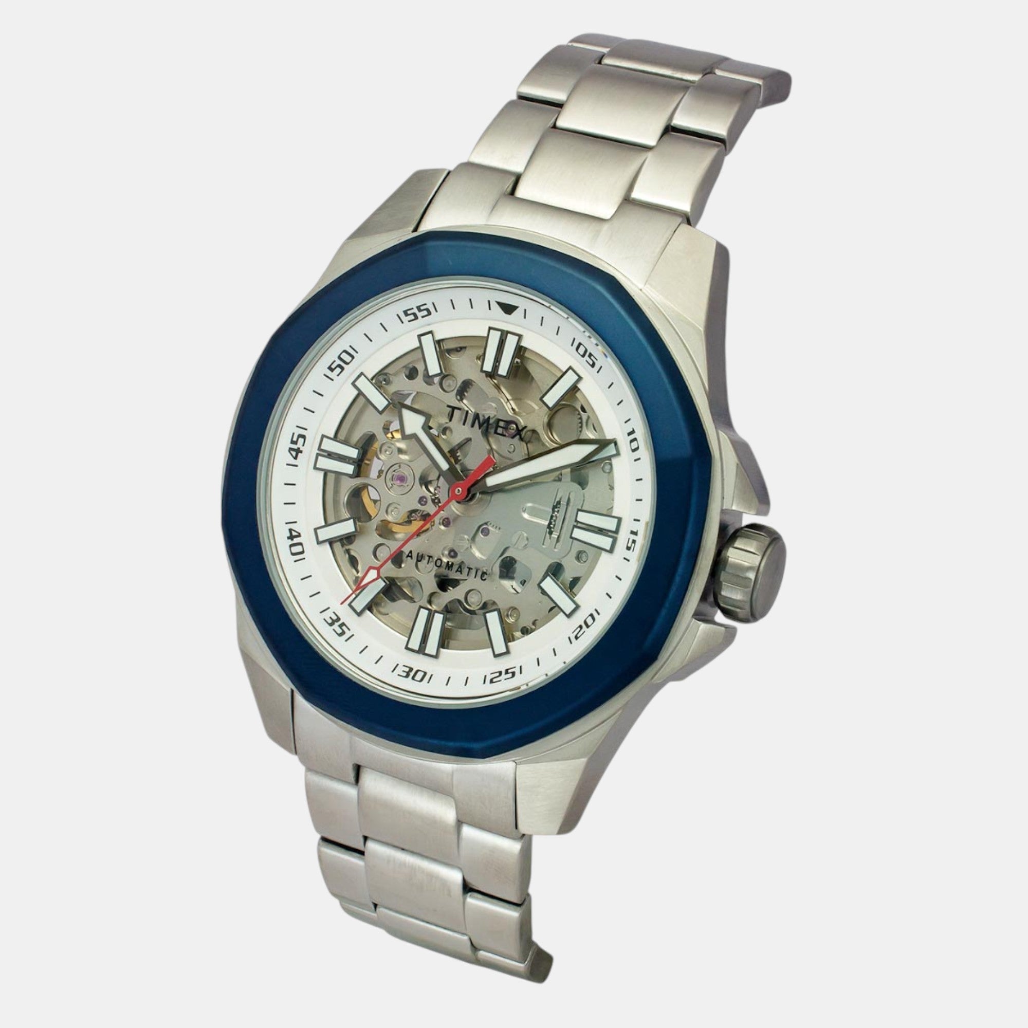 Timex E Class Men Automatic Silver Dial Analog Stainless Steel Watch TWEG24100 - view 2
