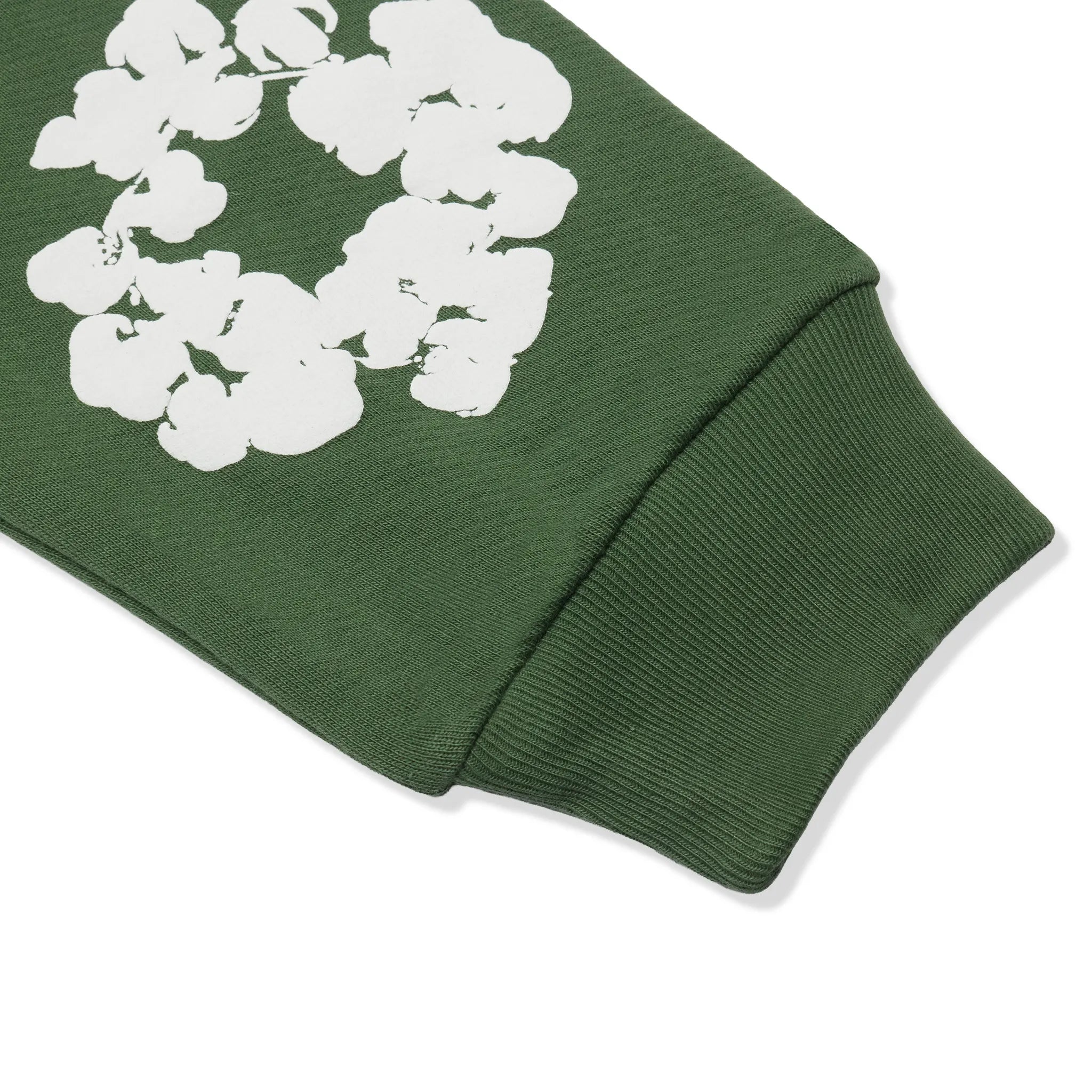 Denim Tears The Cotton Wreath Zip-Up Green Hoodie - view 3