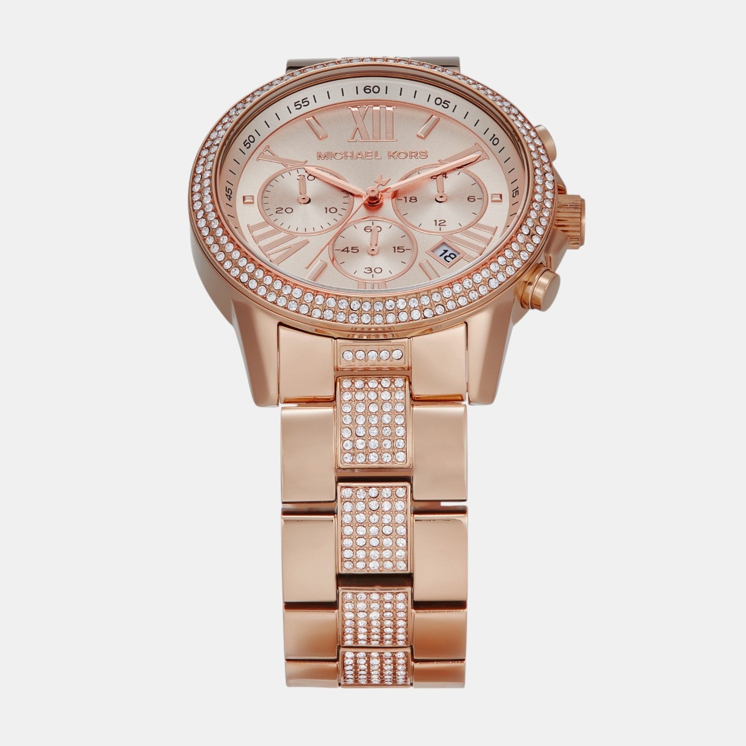 Michael Kors Brynn Women Quartz Rose Gold Dial Chronograph Stainless Steel Watch MK7505 - view 2