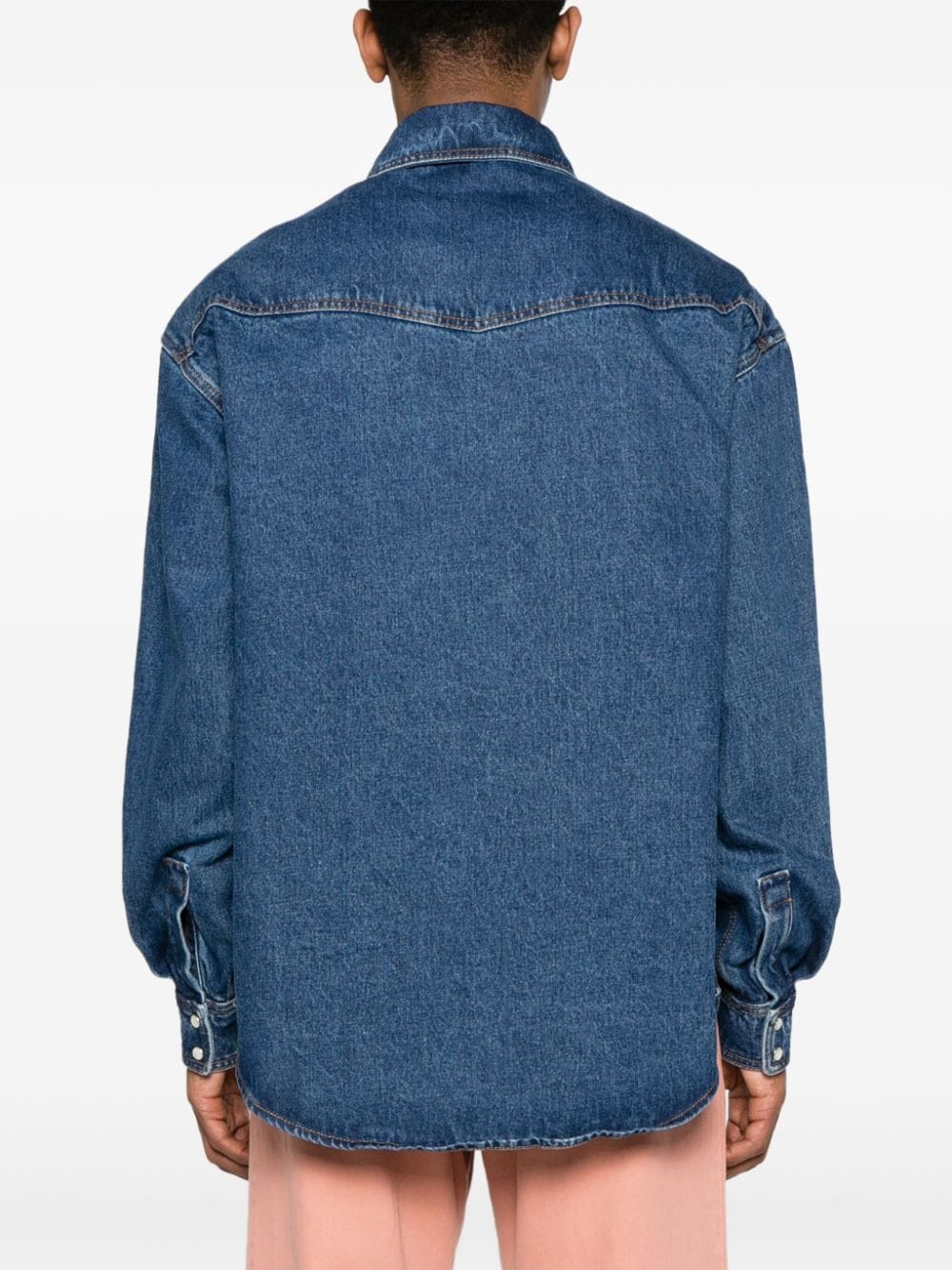 Palm Angels Monogram denim shirt - view 2