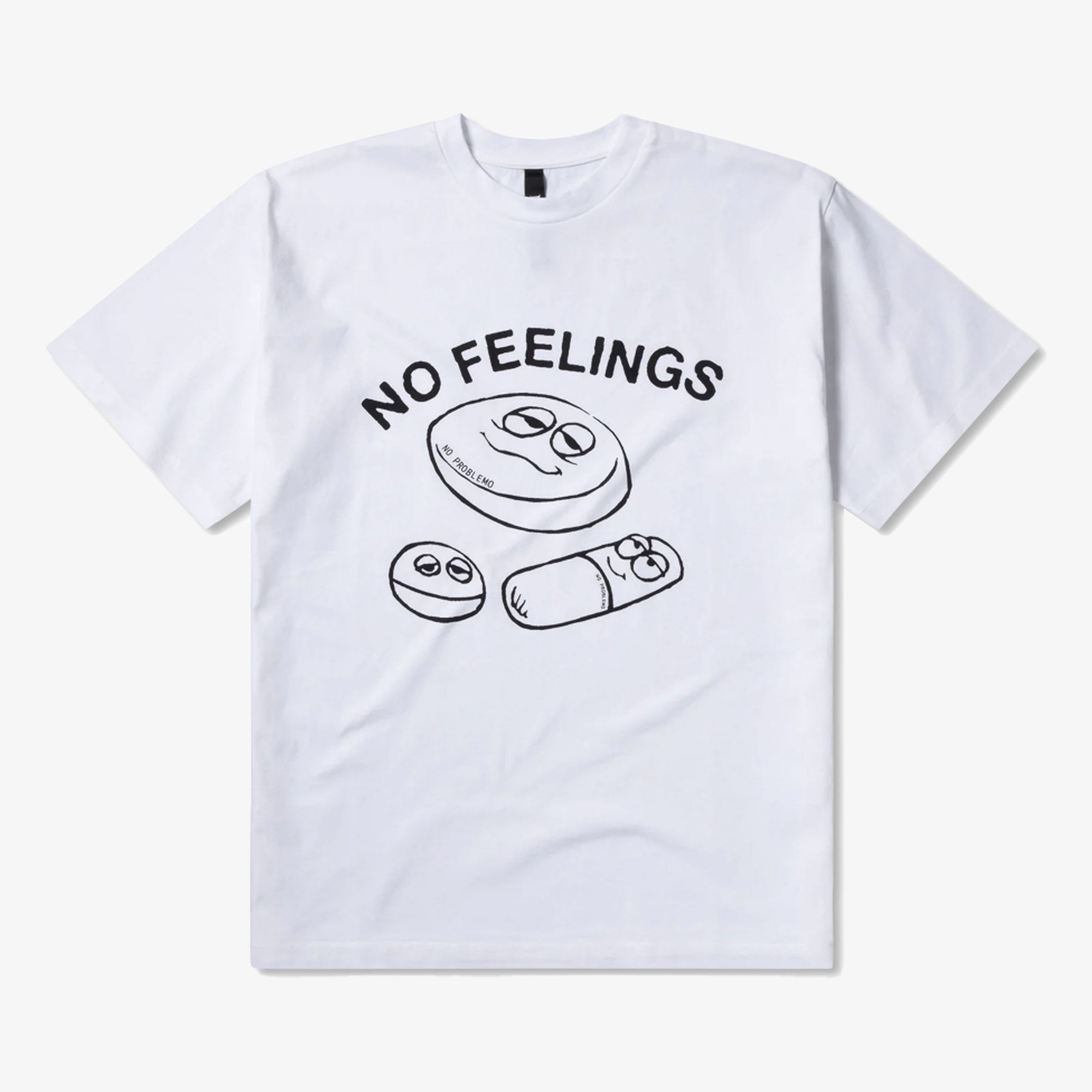 No Problemo | Hard Feelings Ss Tee { White
