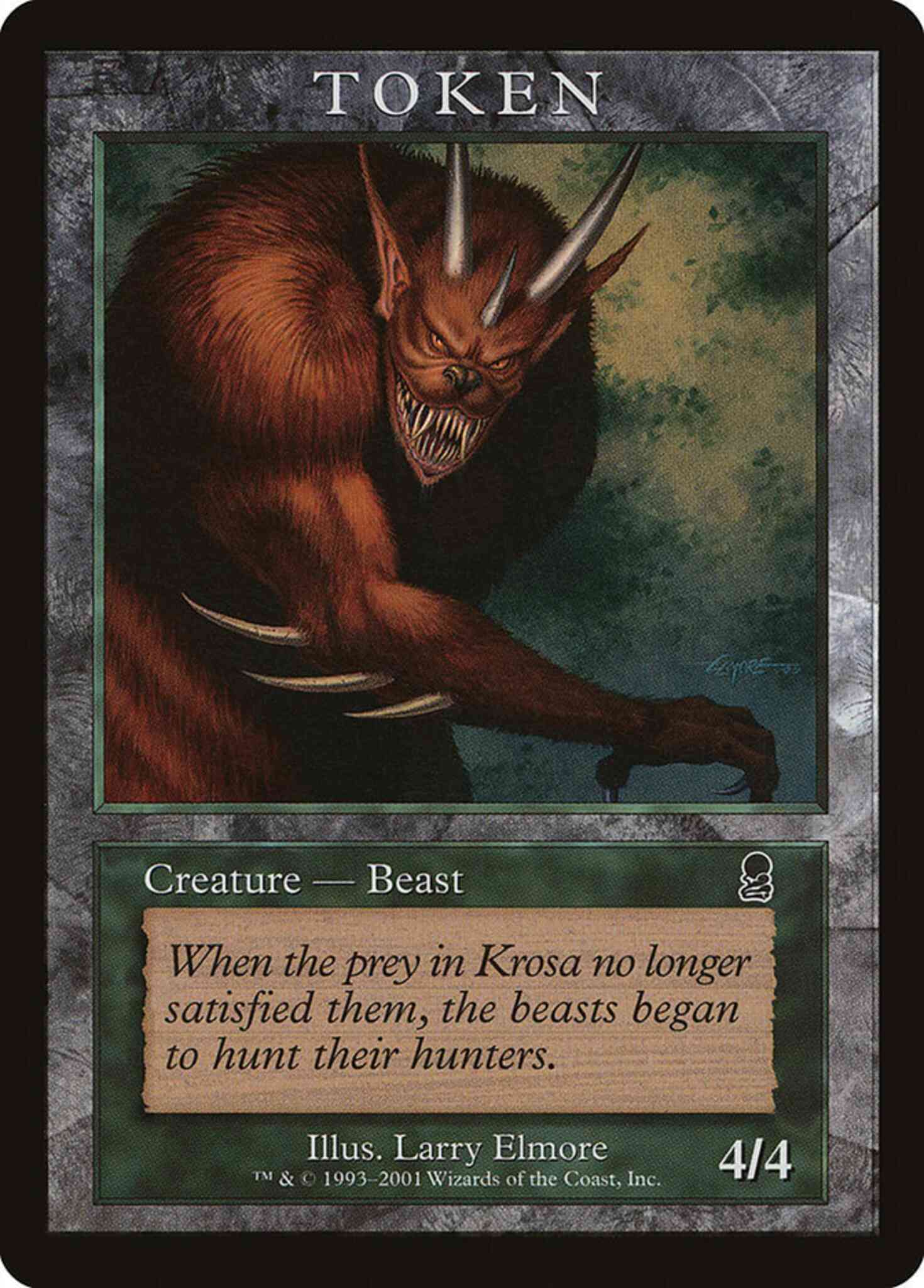 Token 08 magic – Beast Token [08] [Magic Player Rewards 2001] [Non-Foil]
