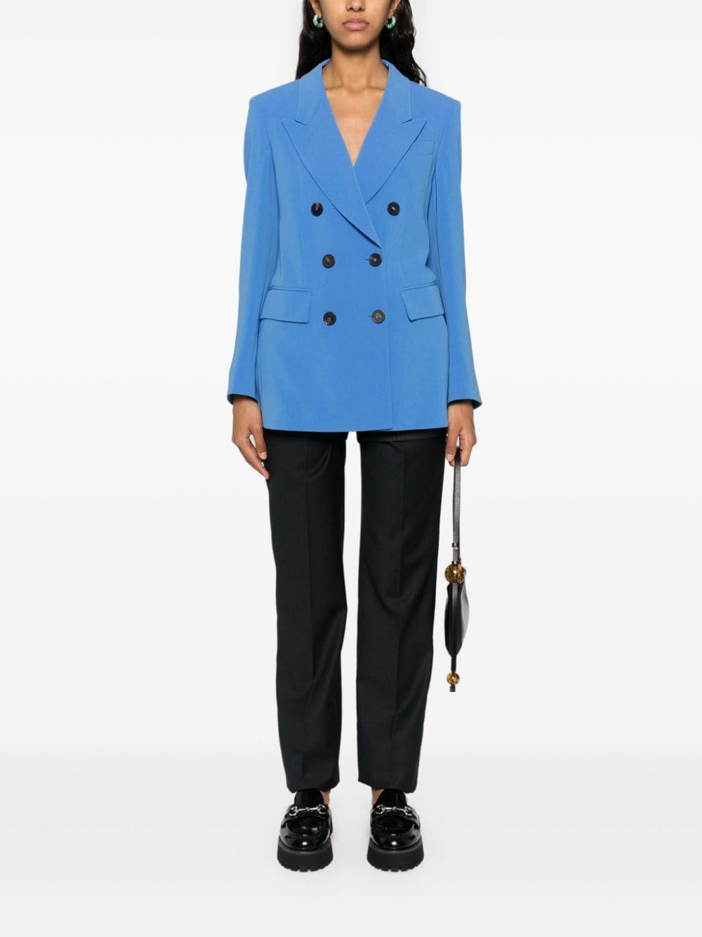 Alberto Biani Double-breasted cady jacket - view 5