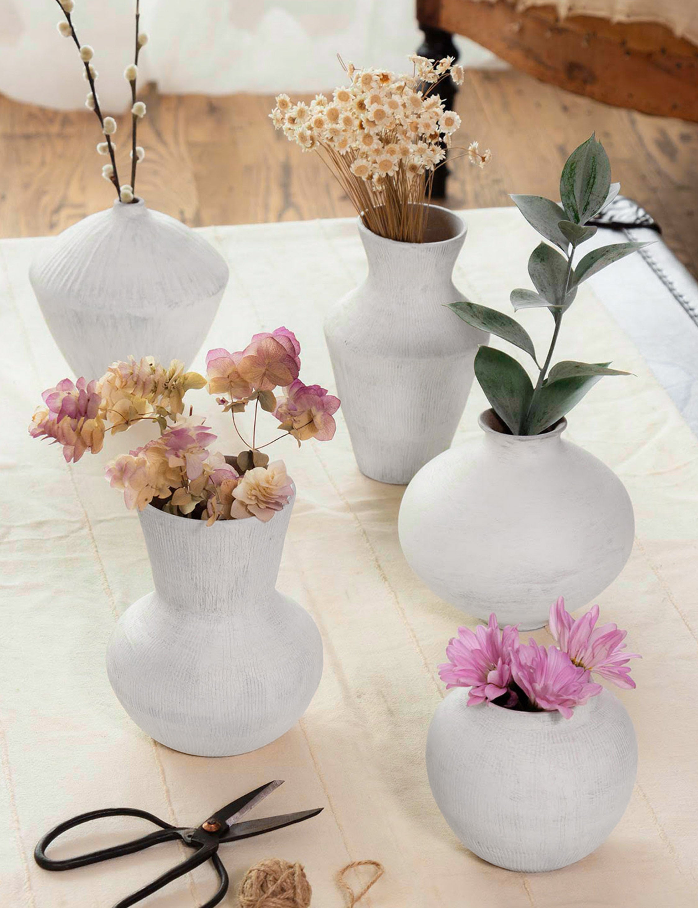 Lulu and Georgia Noor Ceramic Vases (Set of 5) by Regina Andrew - view 2
