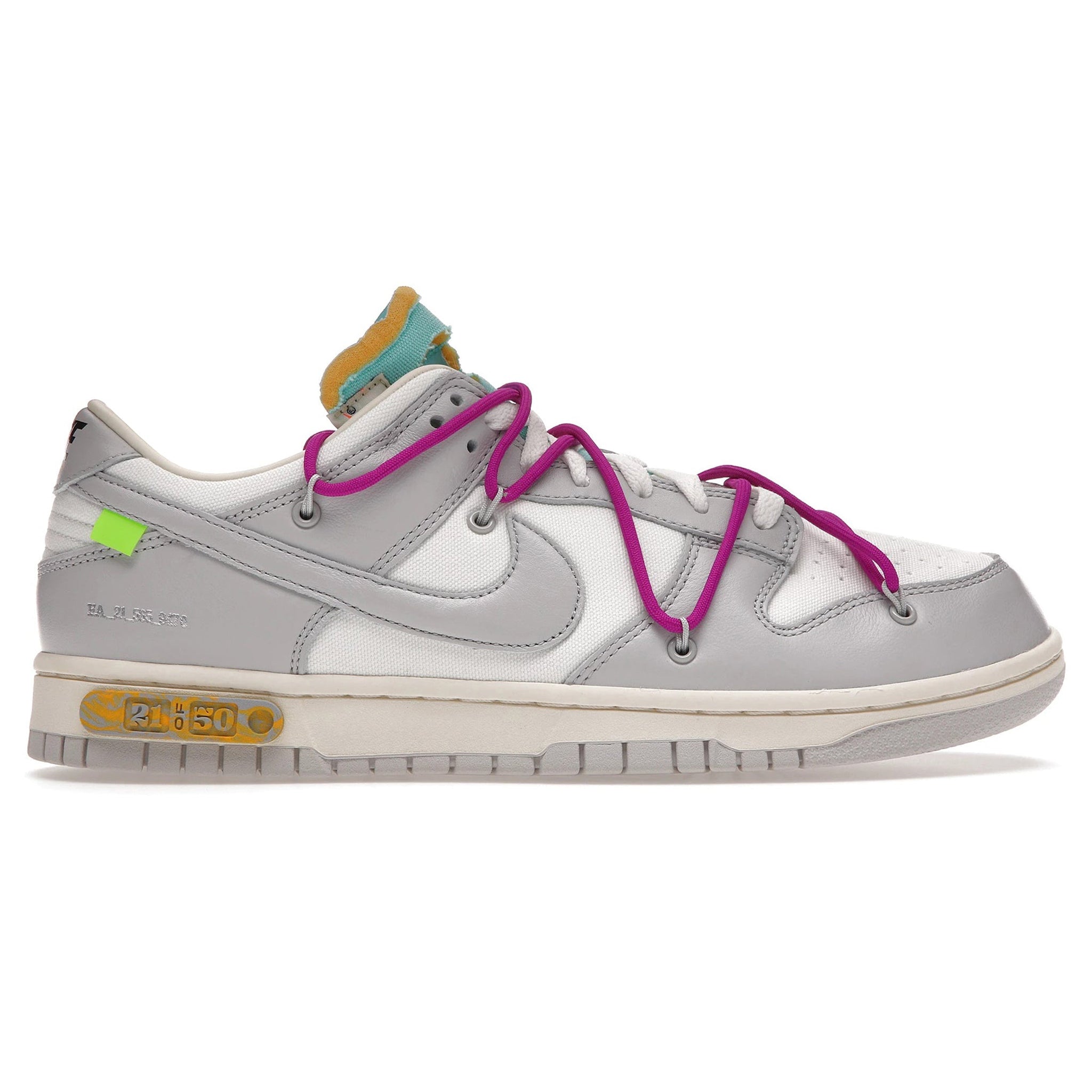 Nike x Off White Dunk Low Lot 21 – Grey