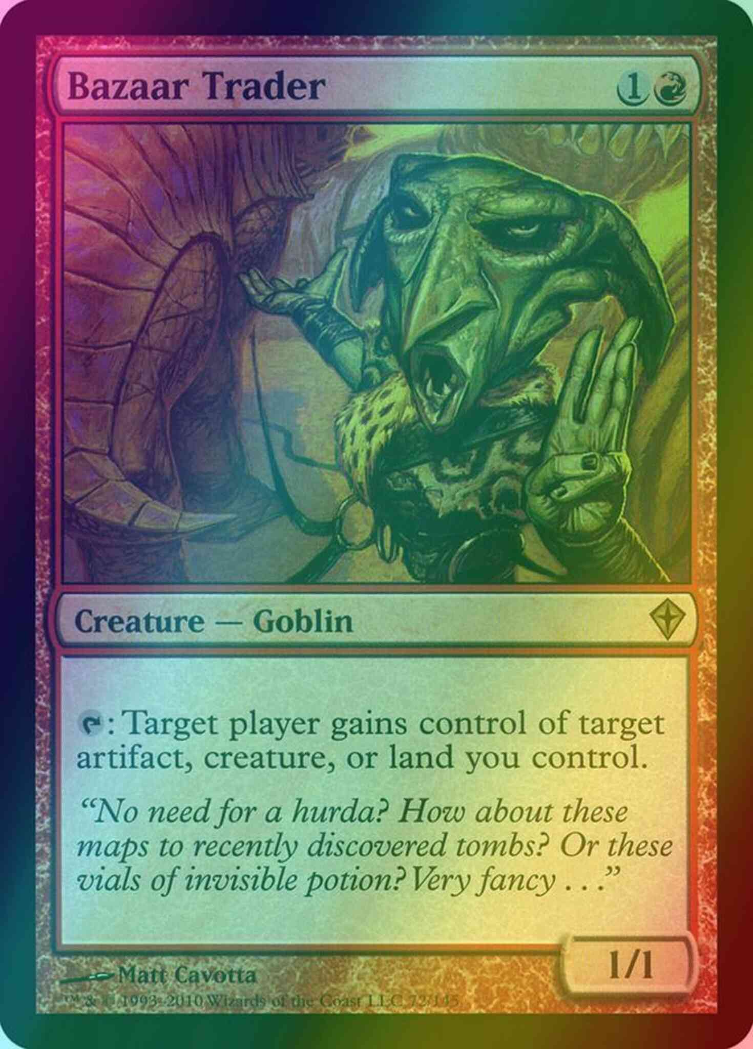 Bazaar trader 72 – Magic Bazaar Trader [72] [Worldwake] [Foil]