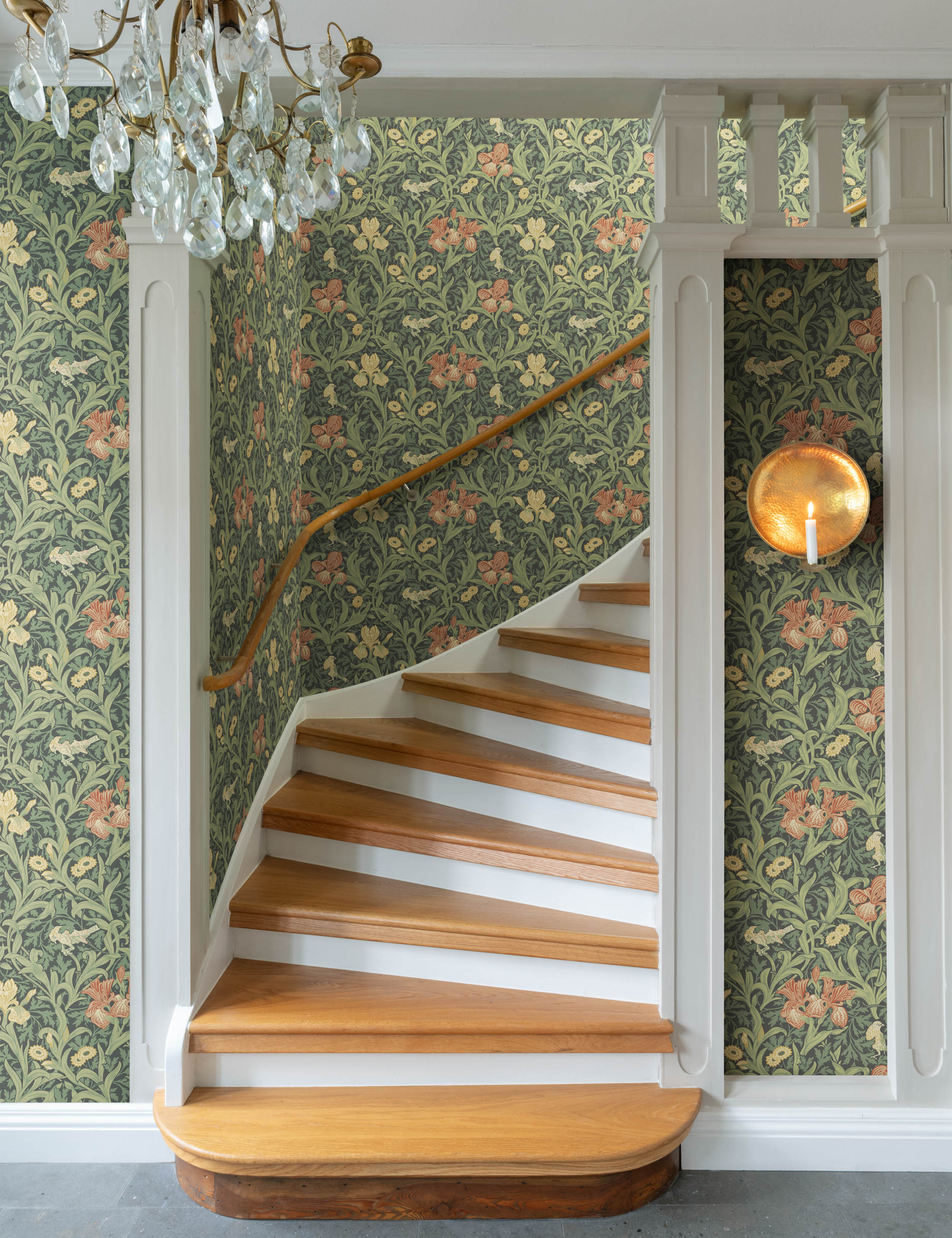 Lulu and Georgia Iris Wallpaper by Morris & Co. - view 9