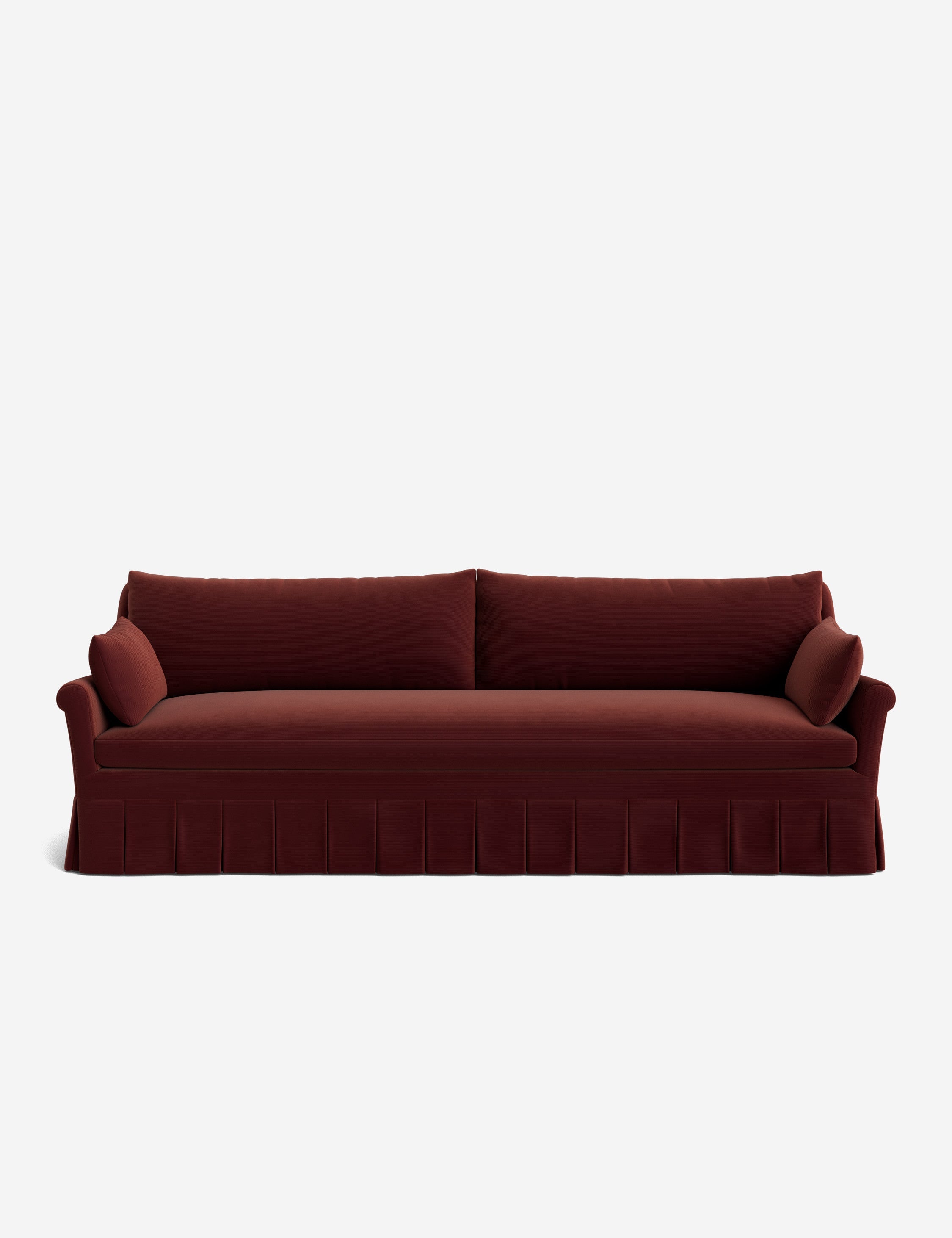 Lulu and Georgia Portola Rolled Arm Pleated Sofa - view 84