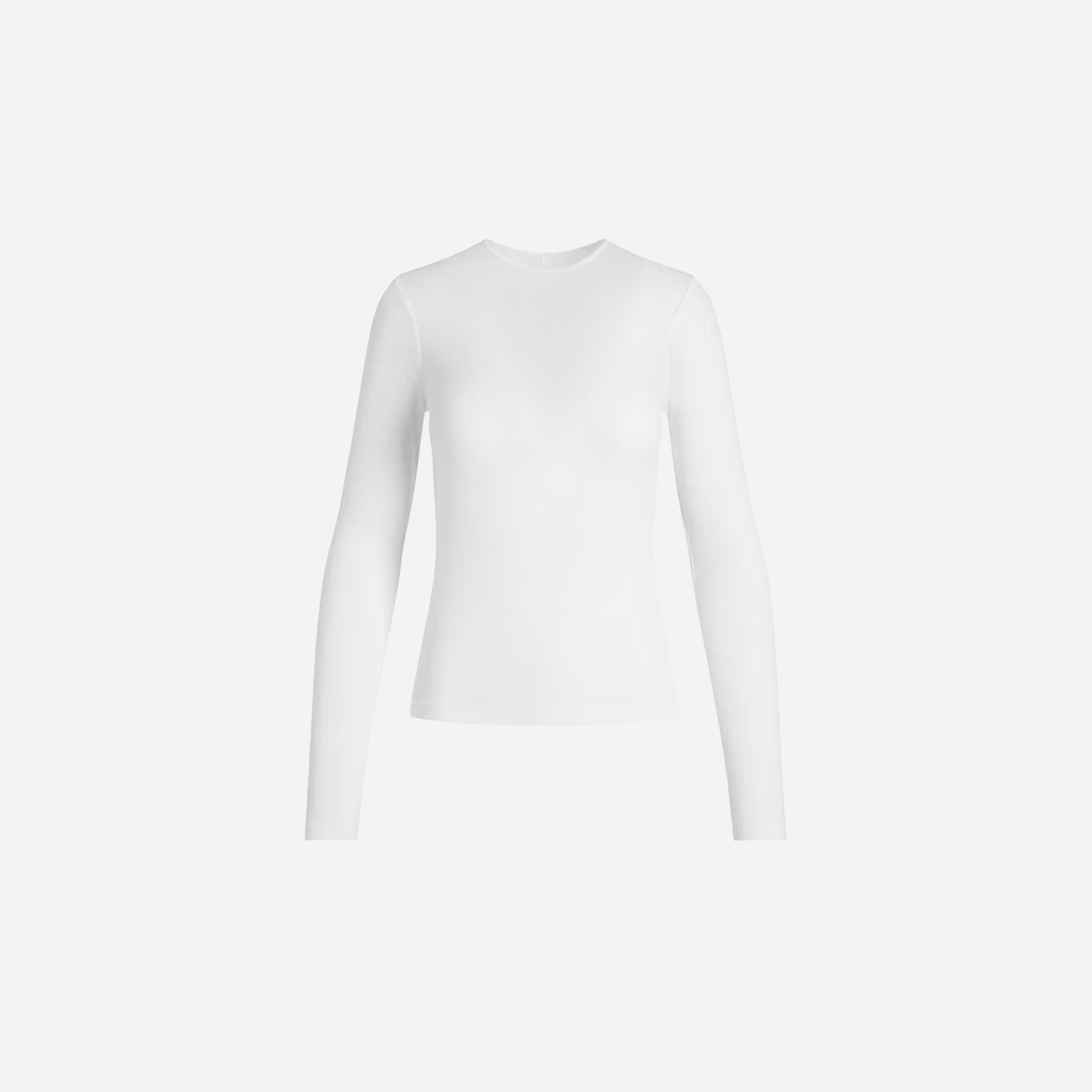 Skims Long Sleeve T-Shirt Sheer Cotton