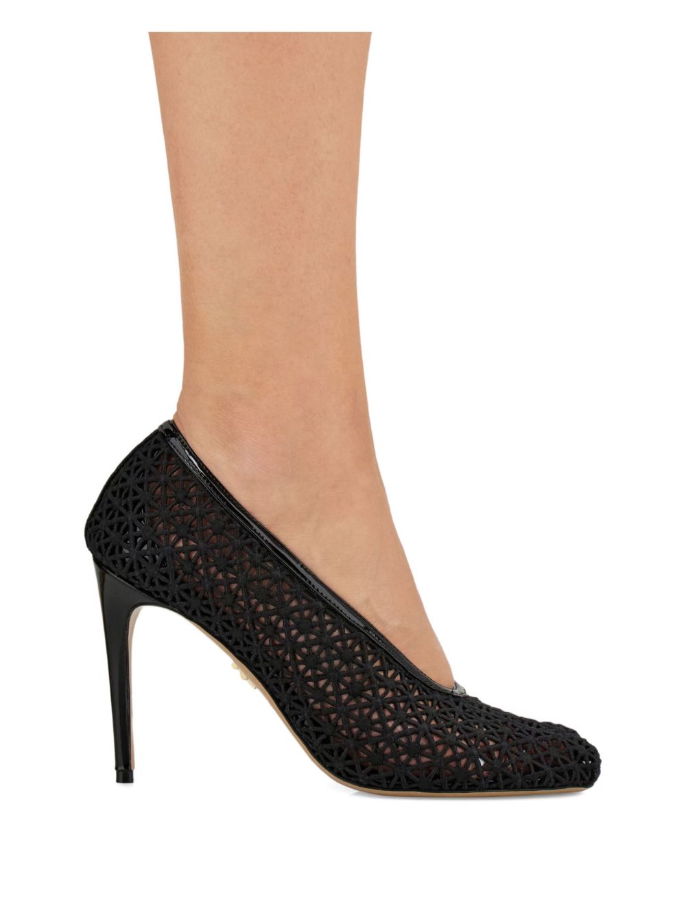 Ferragamo 90mm macramé pumps - view 4