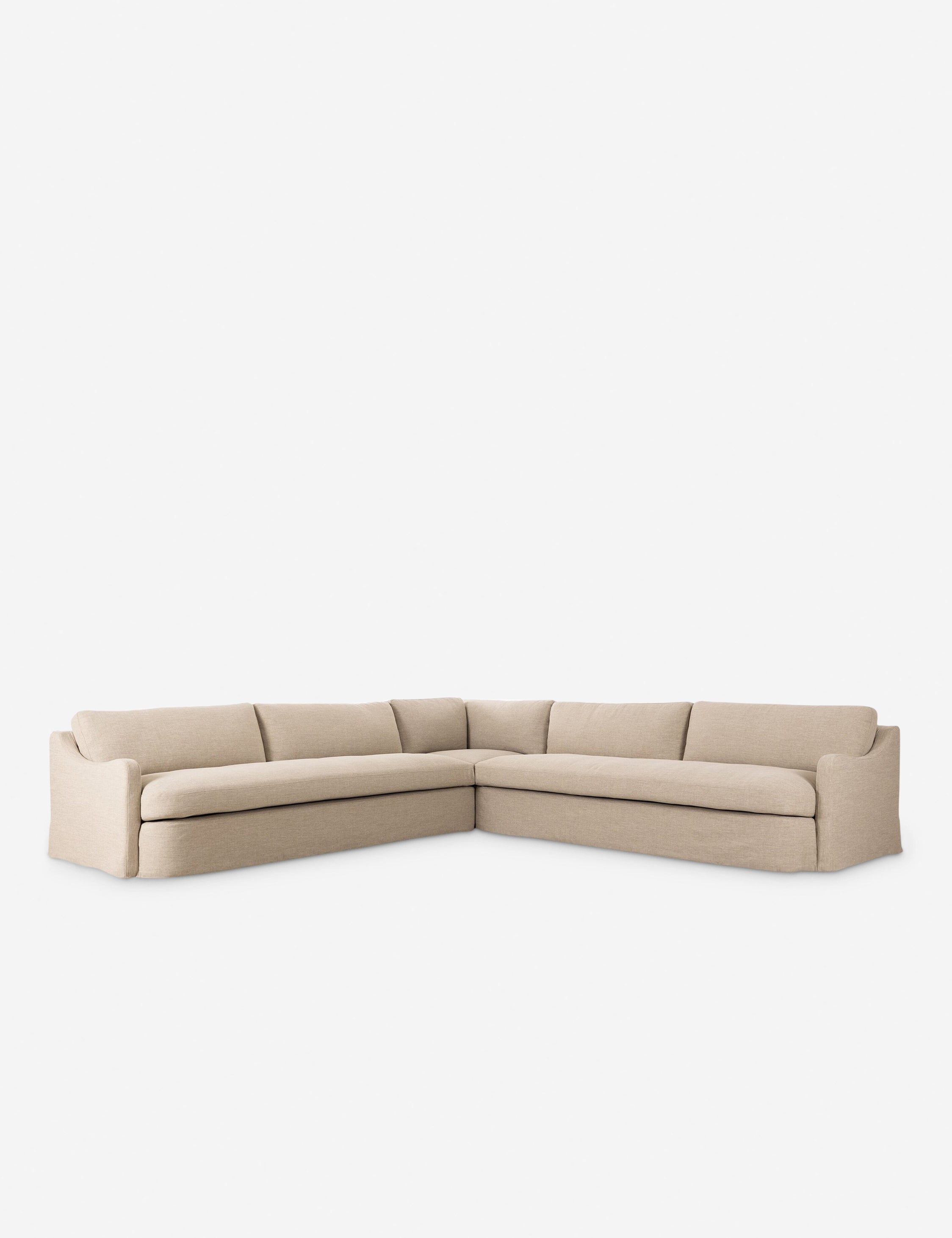 Lulu and Georgia Aurelia Outdoor Sectional Sofa by Amber Lewis x Four Hands - view 2