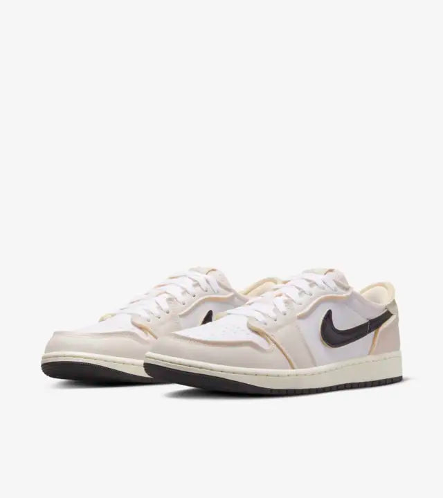 Cop Underdog Air Jordan 1 Low White and Coconut Milk - view 2
