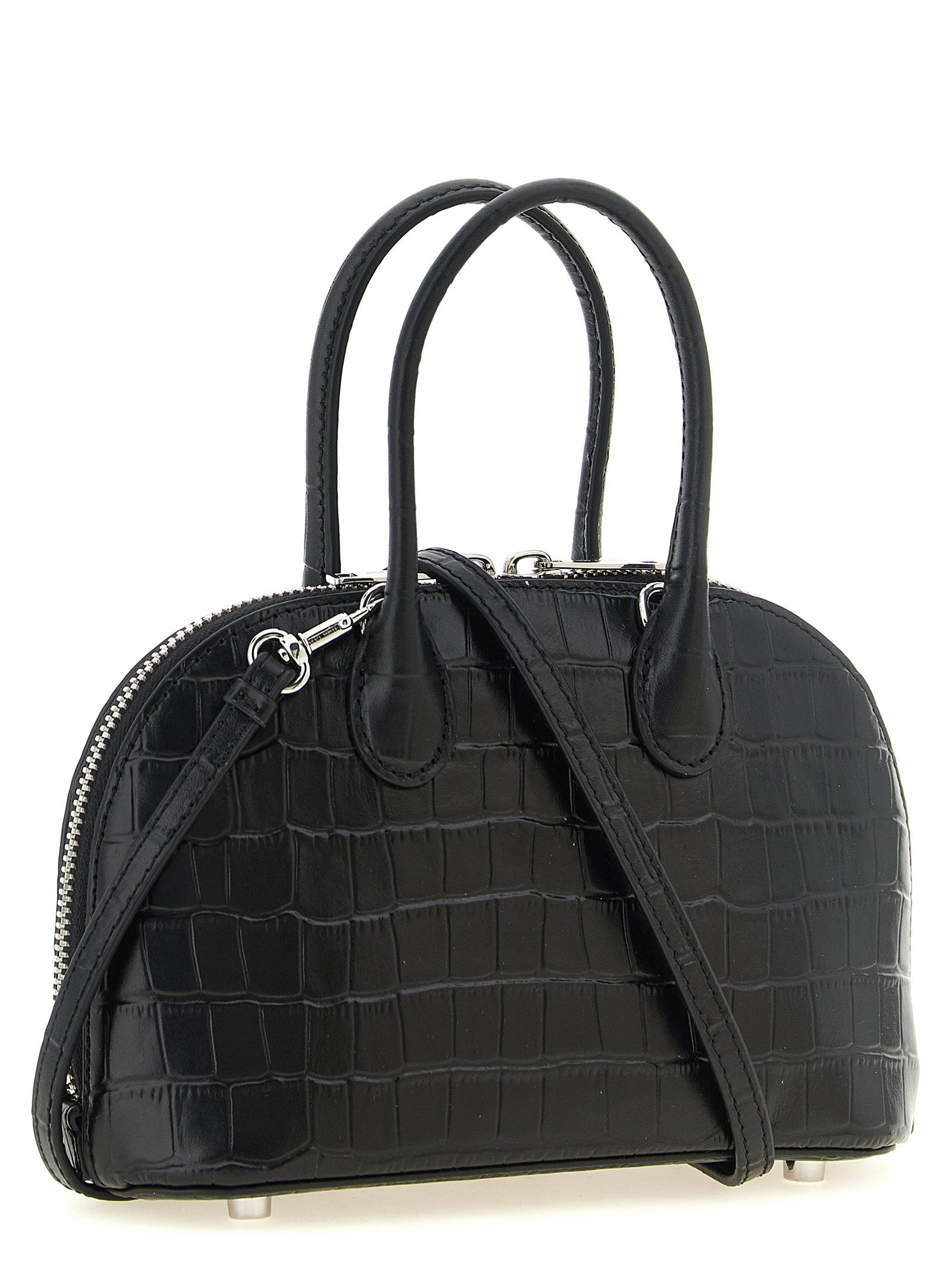 Self-Portrait Croc Leather Mini Toast Handbag - view 2