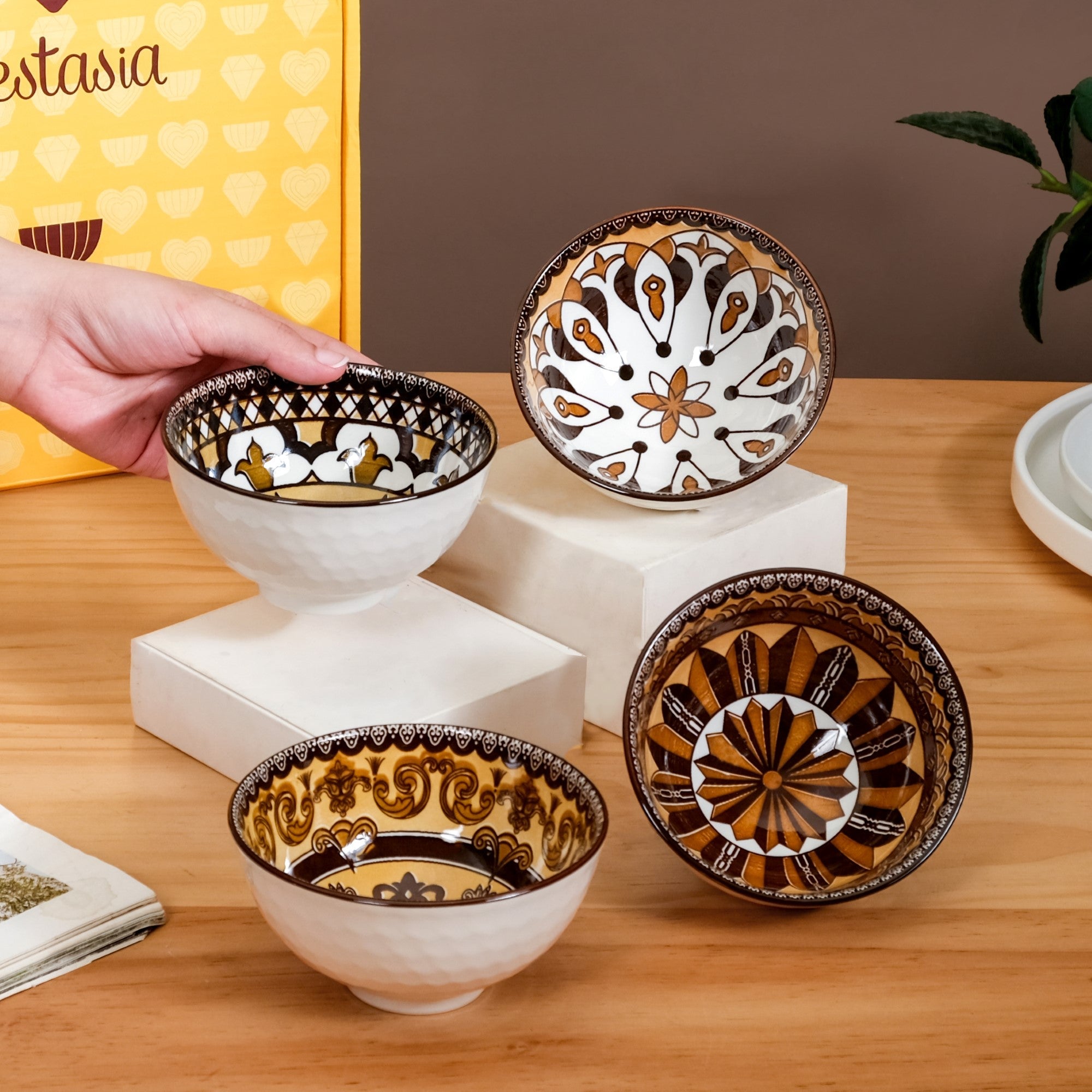Nestasia Ceramic Calida Soup Bowl Set Of 4 350ml - view 2