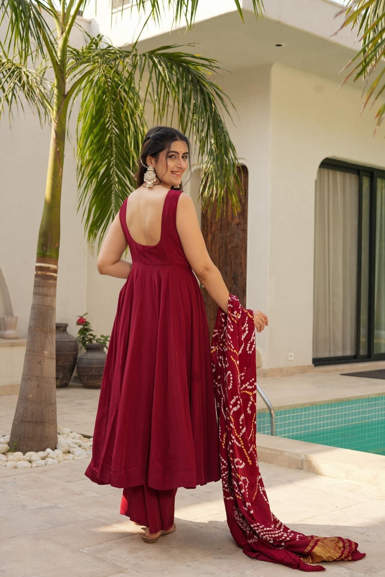 Idaho-o Rohini pure crepe suit set - view 4