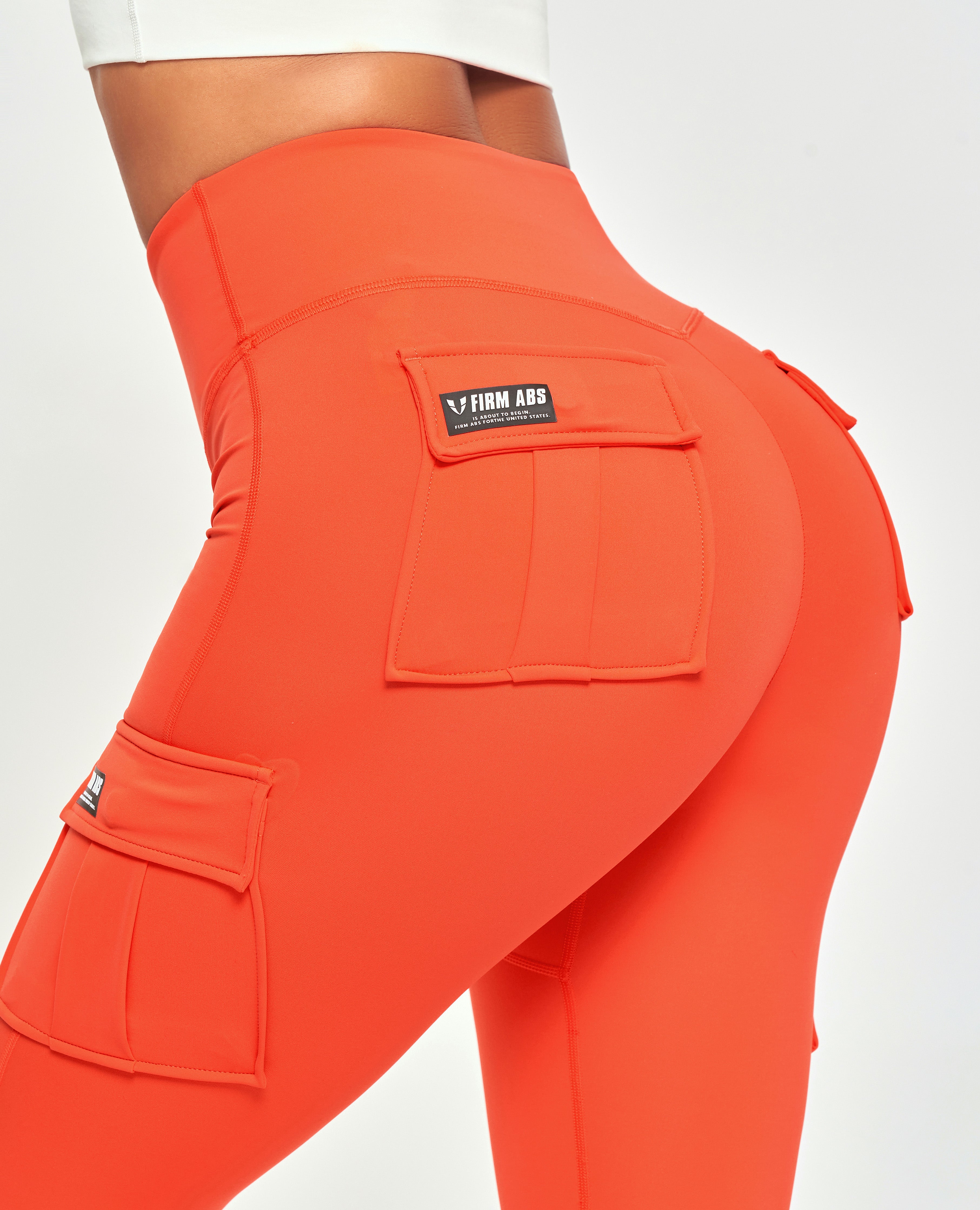 FIRM ABS Solo Cargo Leggings - Orange - view 6