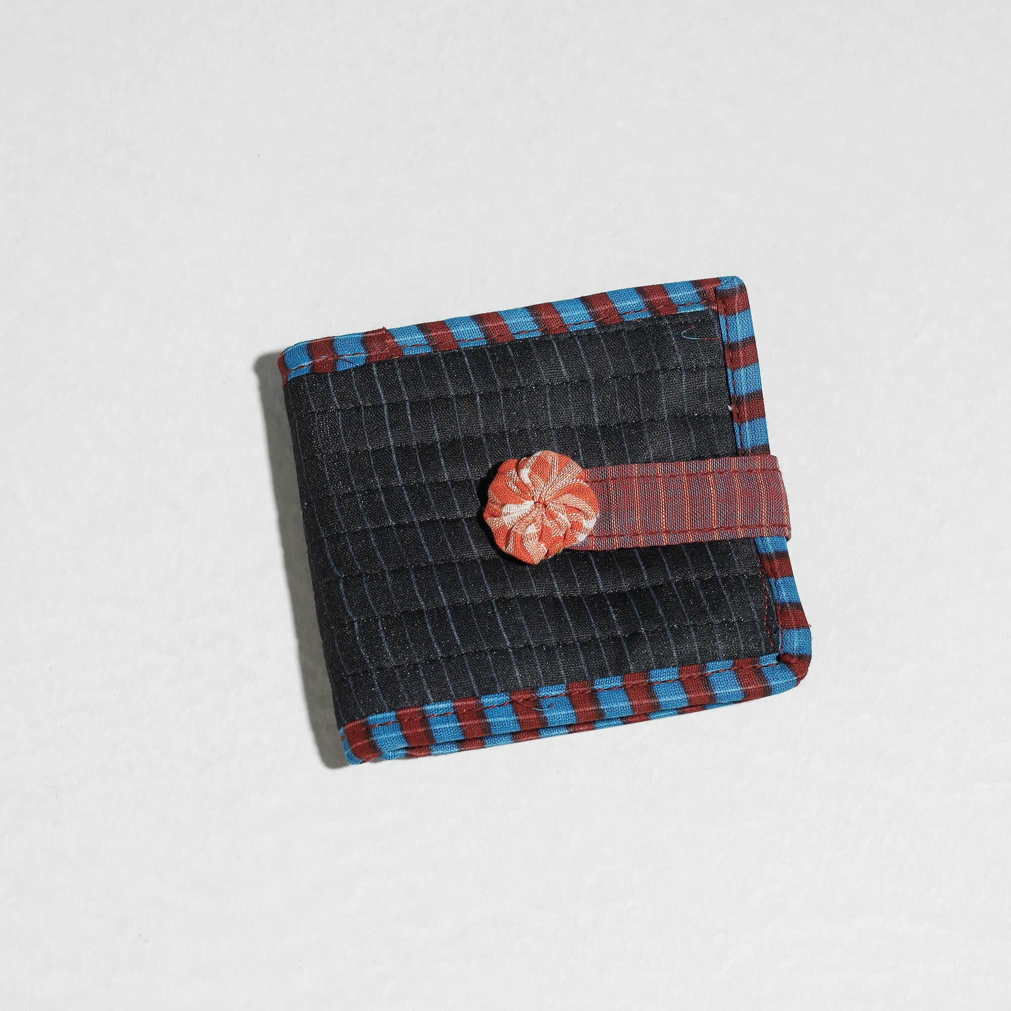 RANGILA DHAGA Black - Gamcha Fabric Handmade Wallet - view 2