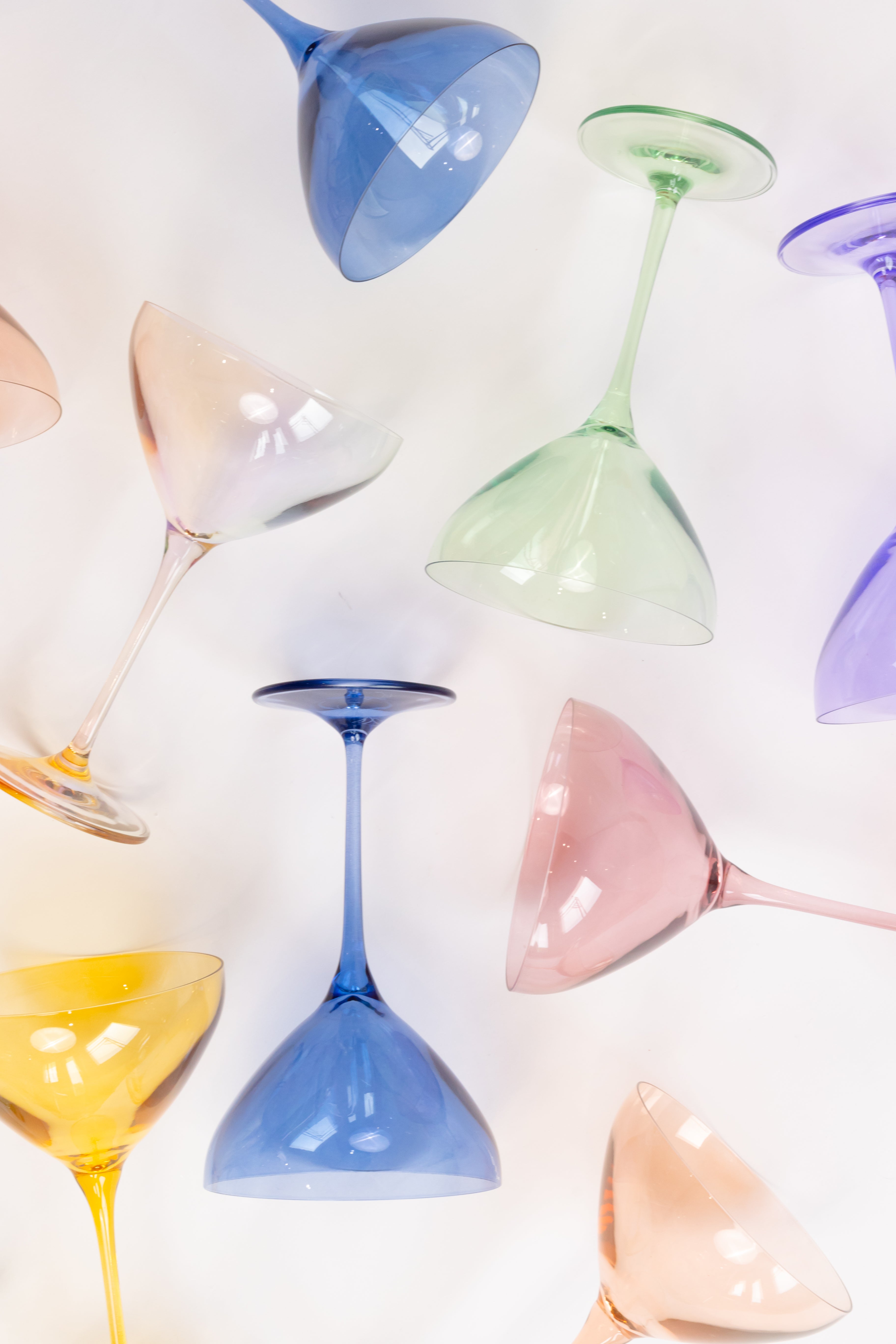 Estelle Colored Glass Estelle Colored Martini Glass - Set of 6 {Mystery Box} - view 2