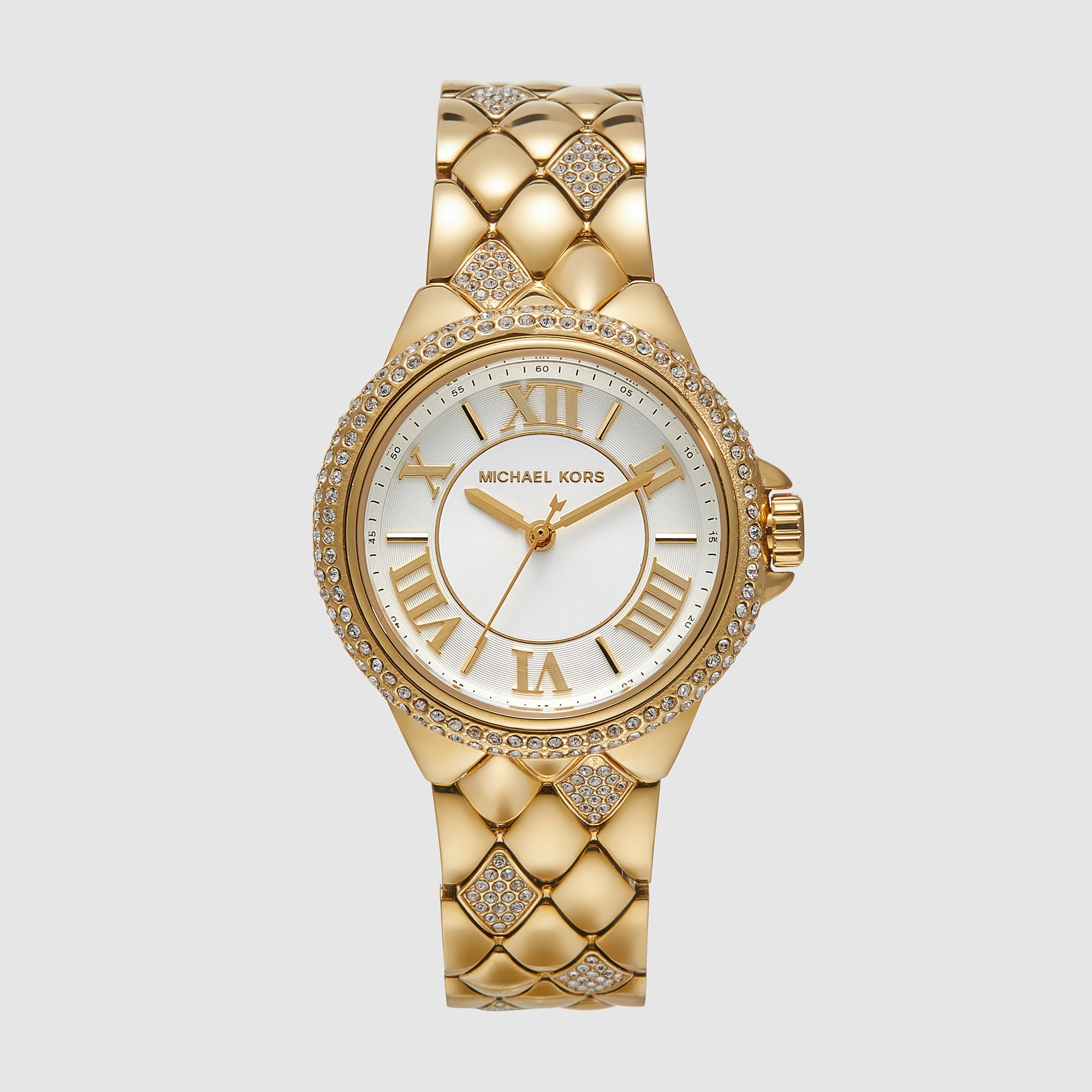 Michael Kors Camille Women Quartz White Dial Analog Stainless Steel Watch MK4801