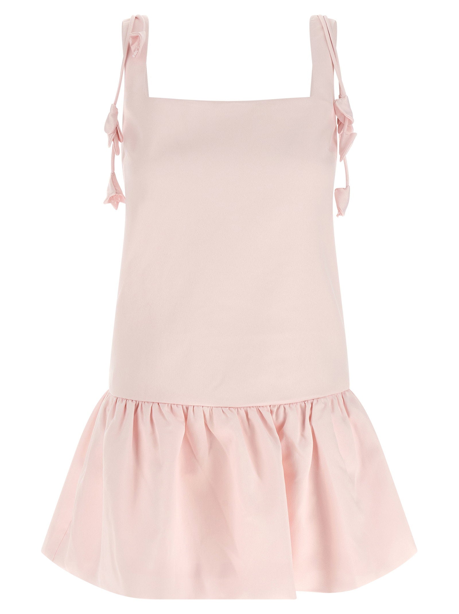 Self-Portrait Pink Flower Taffetà Dress – 100% polyester
