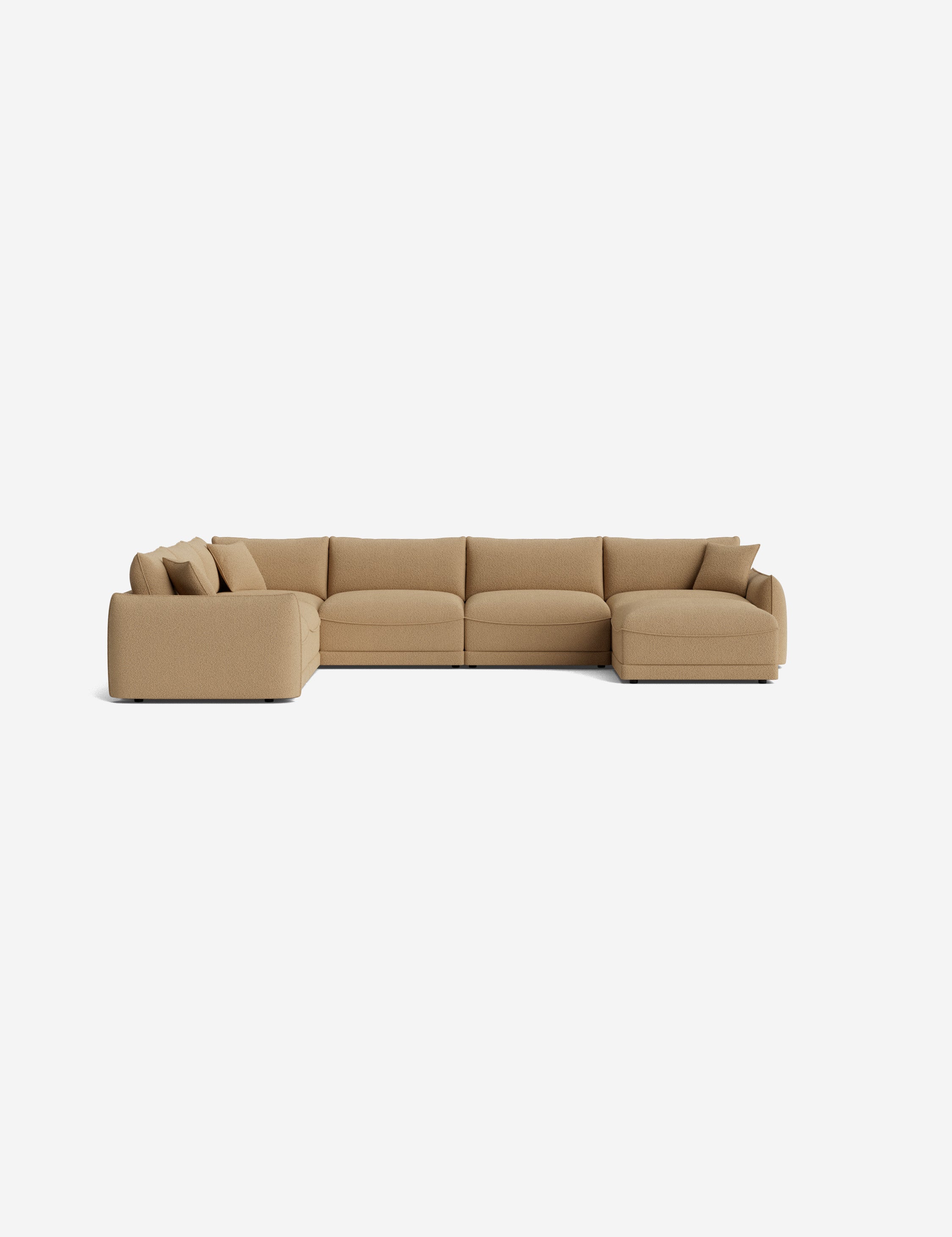 Lulu and Georgia Balmer Modular Corner Sectional Sofa With Ottoman - view 100