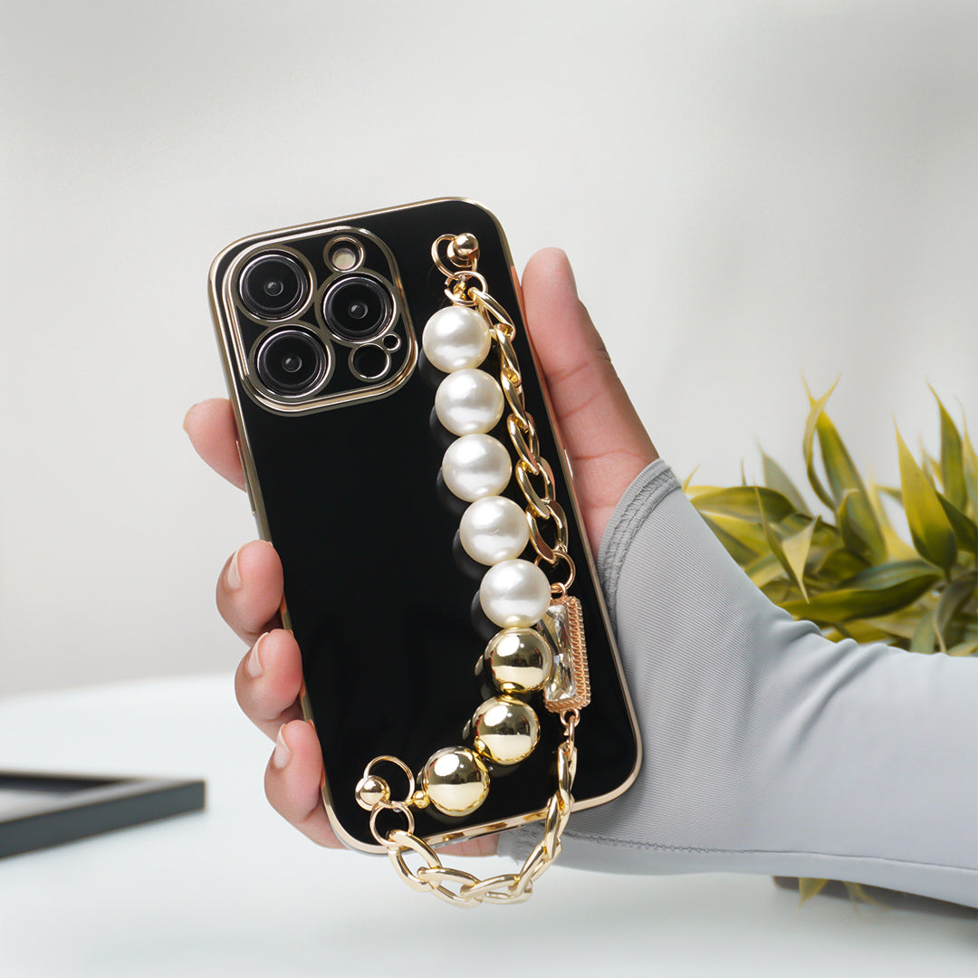 Peeperly Bold Contrast Vibrant Case with Pearl Bracelet - view 3