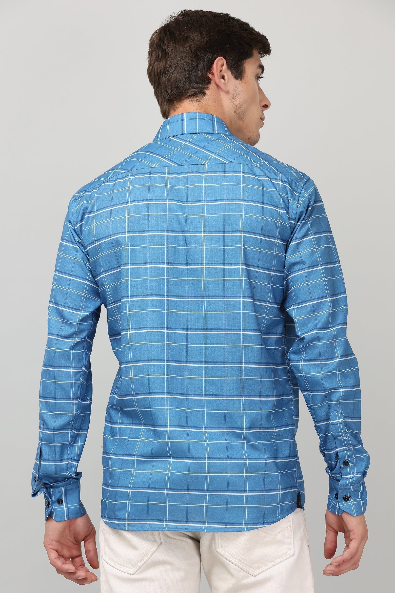 BlackTree Darnandstitch High Quality Printed Checkered Shirt - view 3
