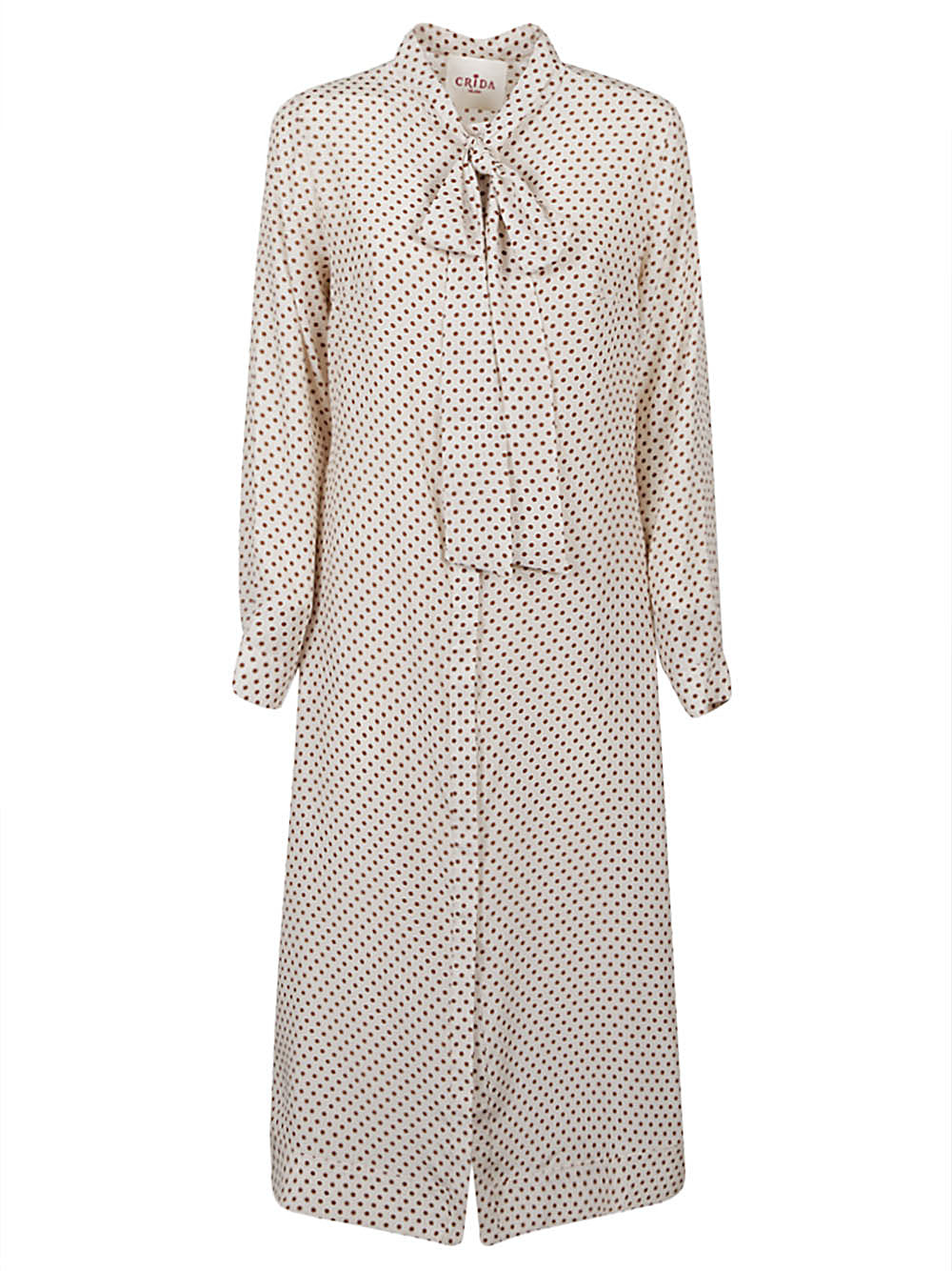Crida Polka dot silk midi dress – Silk 100%