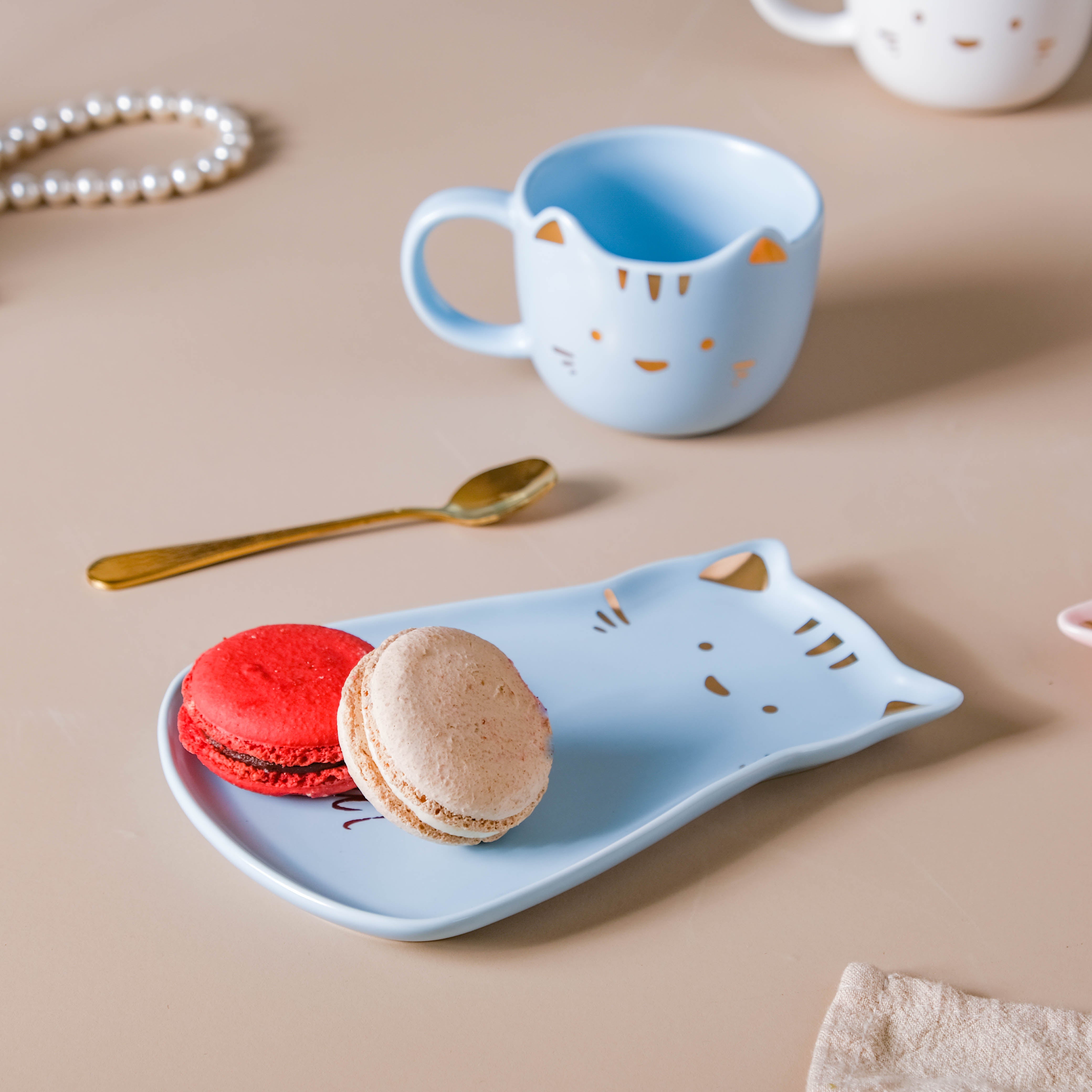 Nestasia Kitten Mug And Plate