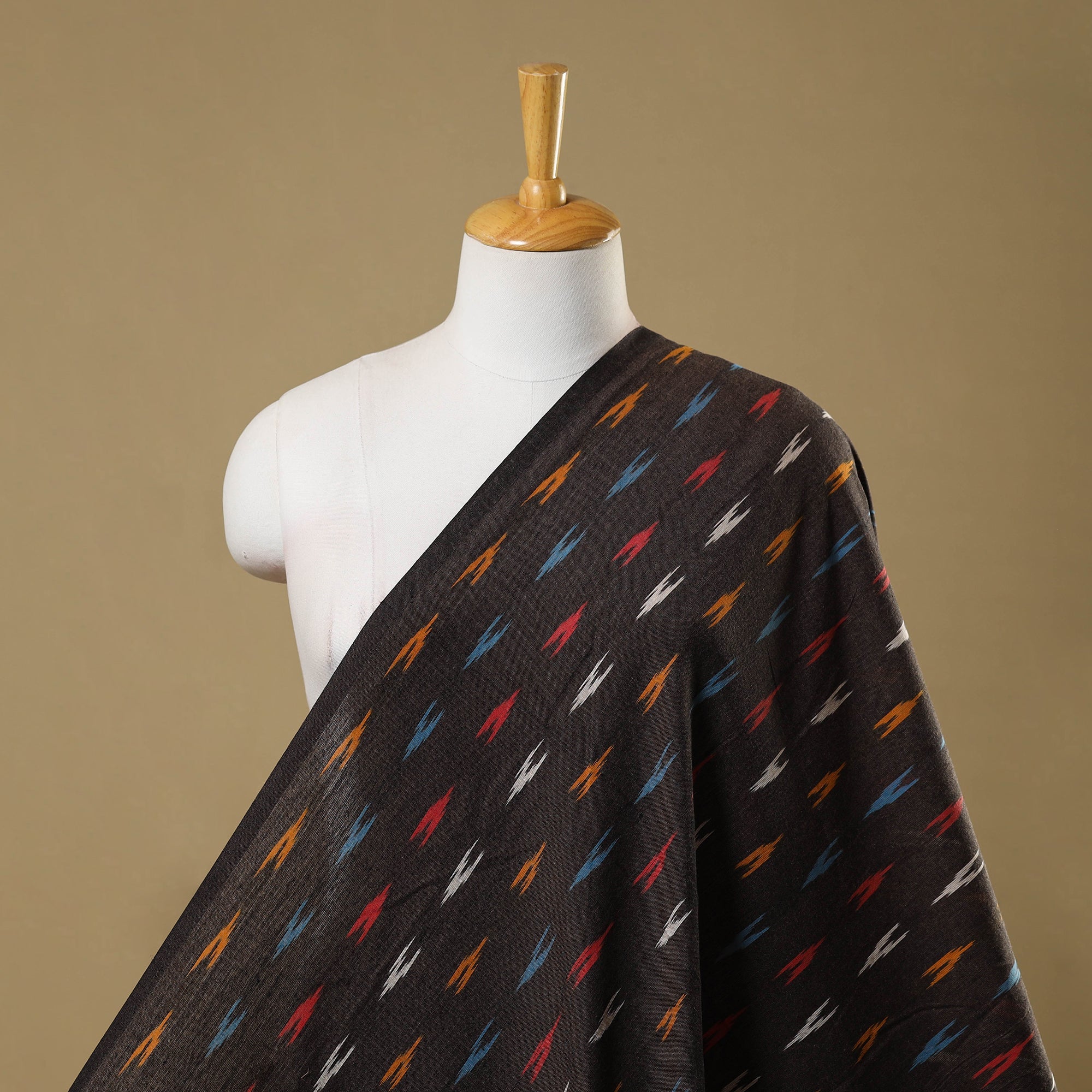 SOUTH KARGHA Brown - Cotton Pochampally Ikat Fabric 20