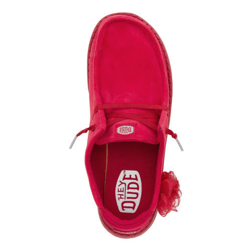 HEYDUDE shoes Wendy Velvet Rosette - Red – Women's - view 7