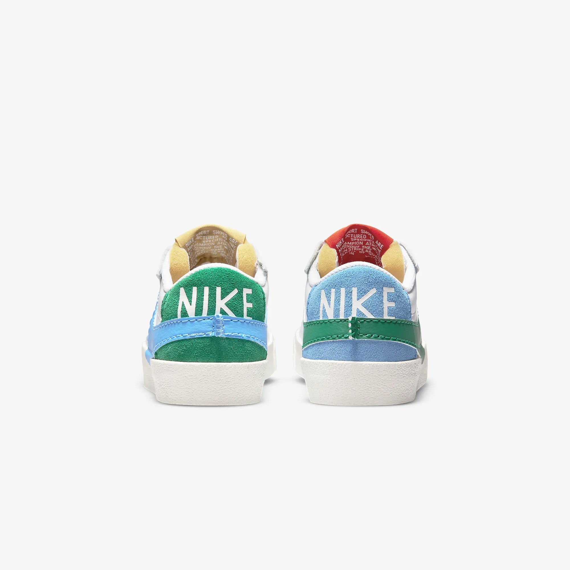 Nike | BLAZER LOW '77 JUMBO { WHITE/MALACHITE-UNIVERSITY BLUE - view 2