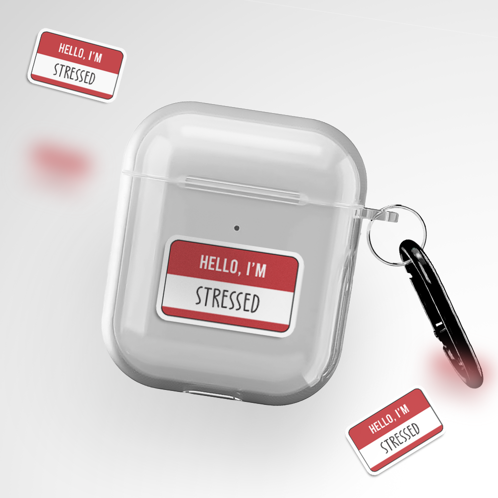 Cover It Up Custom Name Tag Clear Airpods 2nd Gen Case Covers - view 2