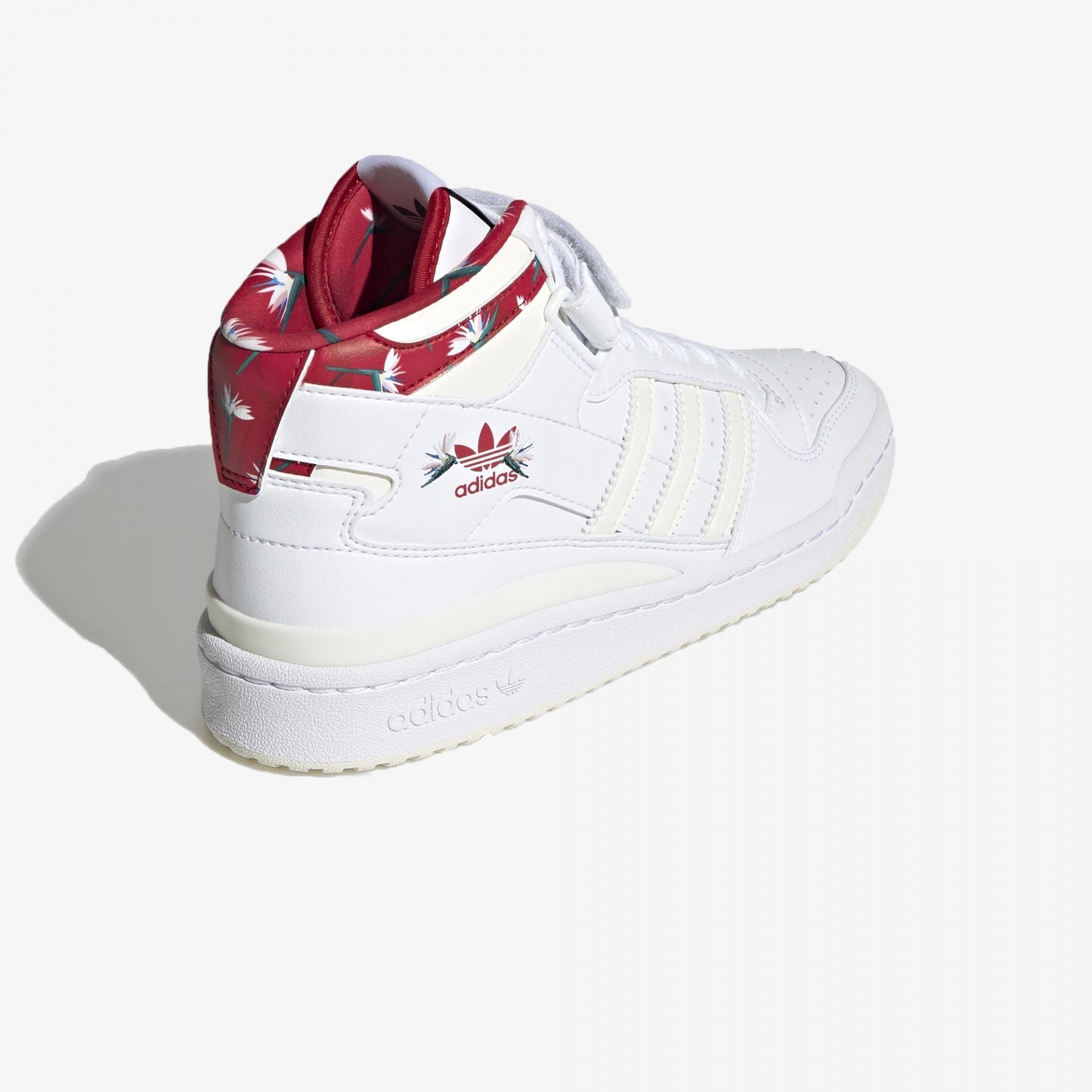 Adidas Originals | FORUM MID W { WHITE/RED - view 2