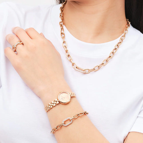 Daniel Wellington Elan Lumine Unitone Rose Gold Rose Gold Dial Women 22mm DW00100720 - view 2