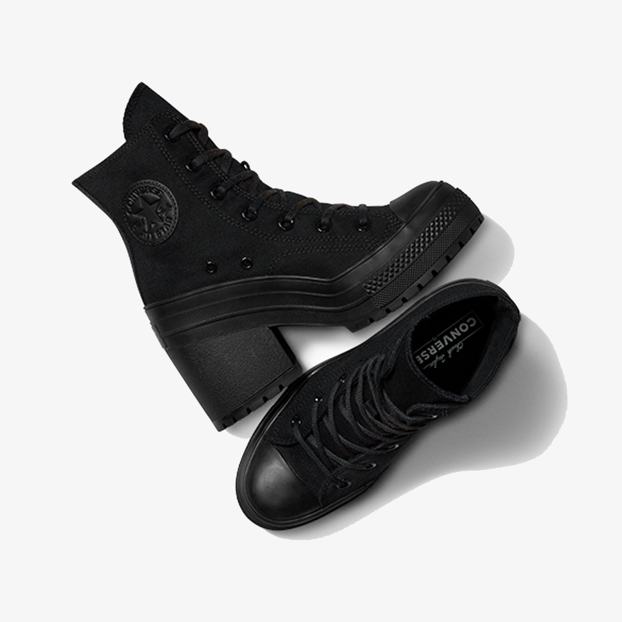 Converse | CHUCK 70 DE LUXE HEEL { BLACK/BLACK - view 2