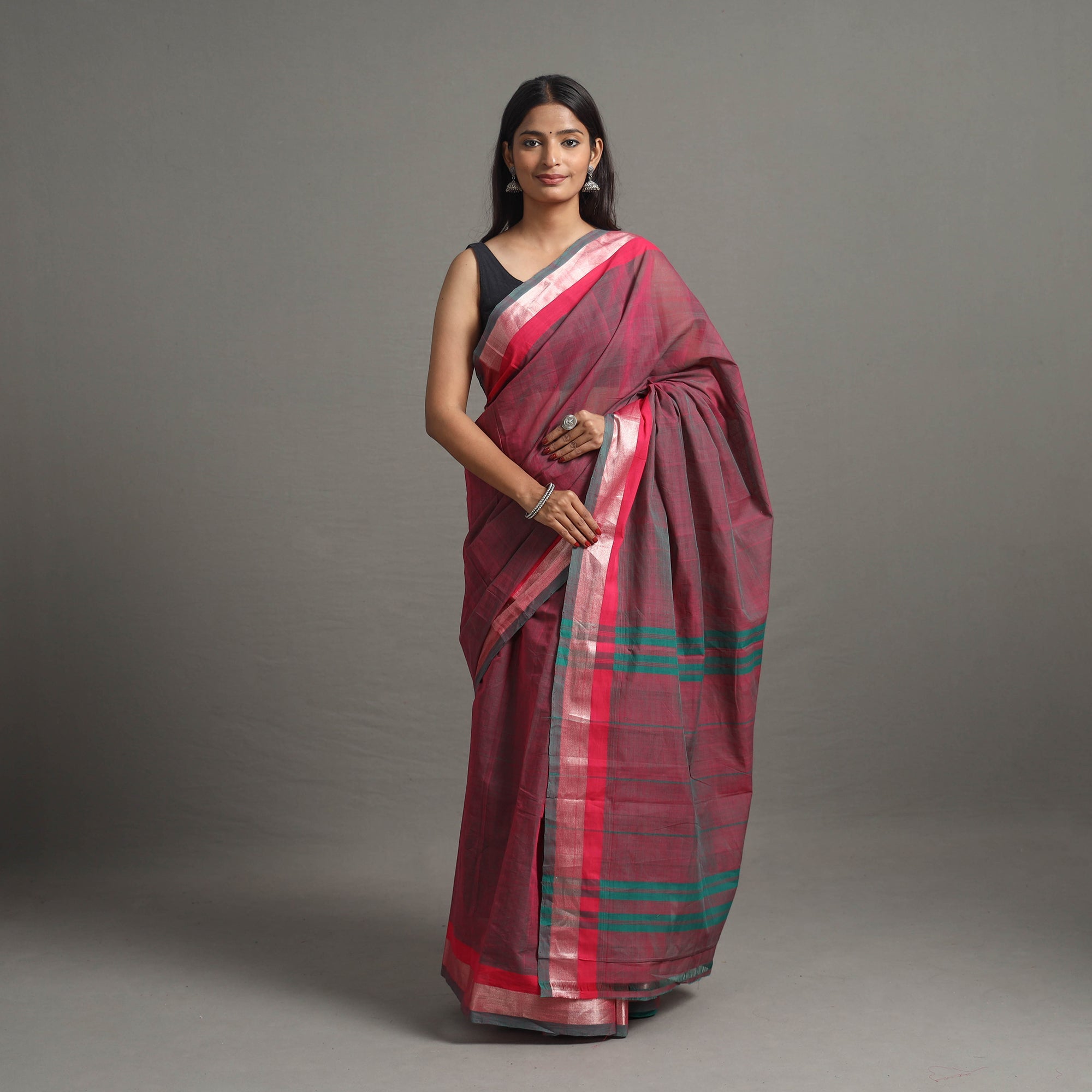 CHITRIKA Kacheta Zari Dobby Cotton Handloom Saree 103