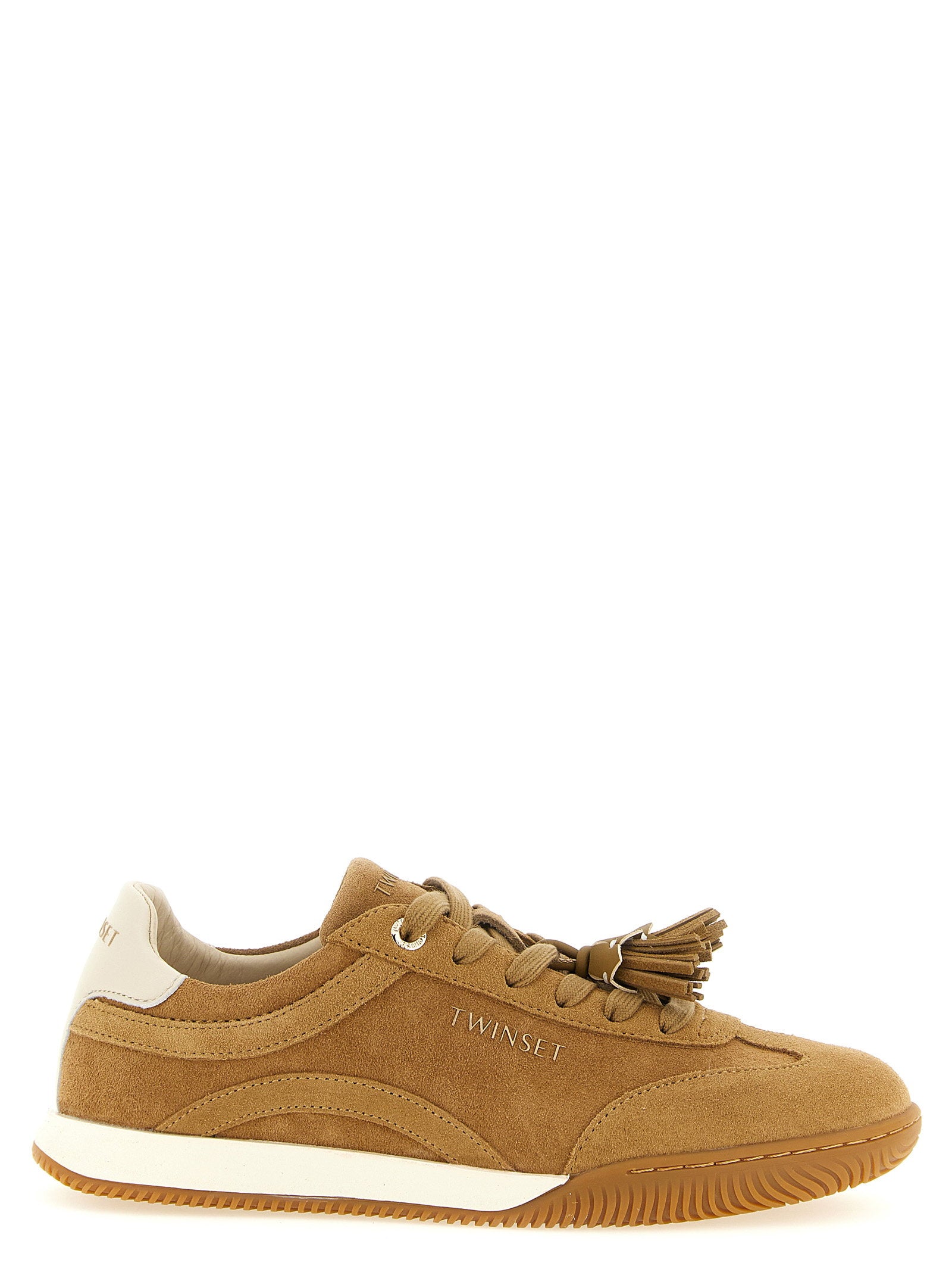 Twin Set Suede Sneakers With Tassels – 100% leather