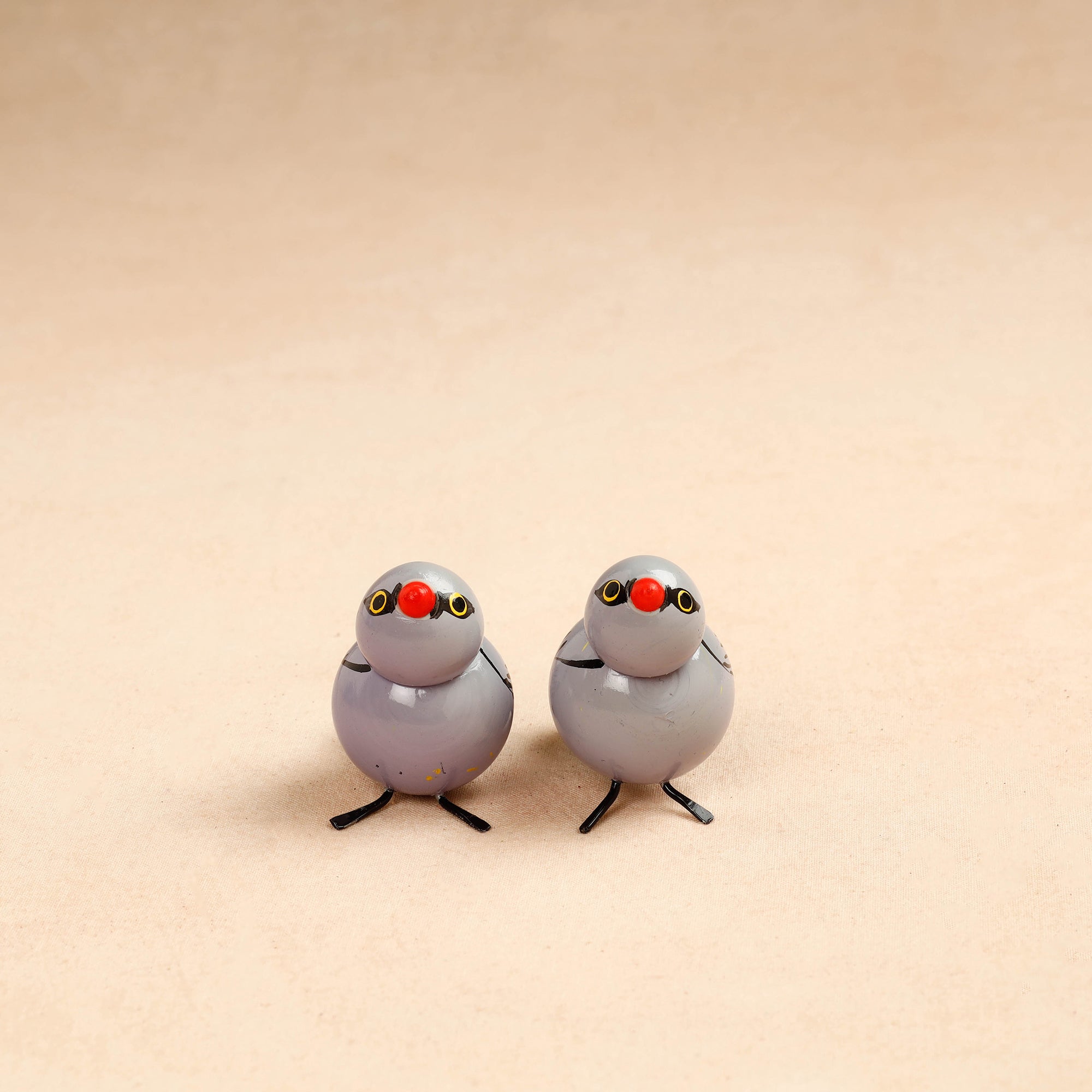 ITOKRI CRAFTS INITIATIVE Baby Birds - Etikoppaka Handcrafted Wooden Decor Item