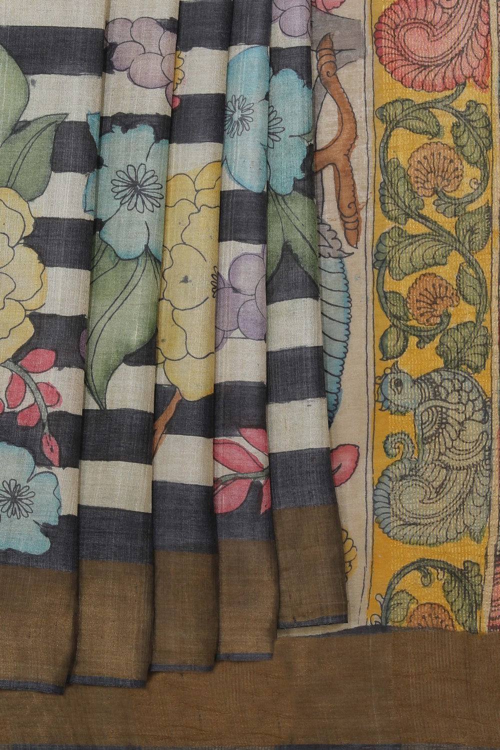 Kalanjali Kalamkari Hand-Painted Saree – Women's