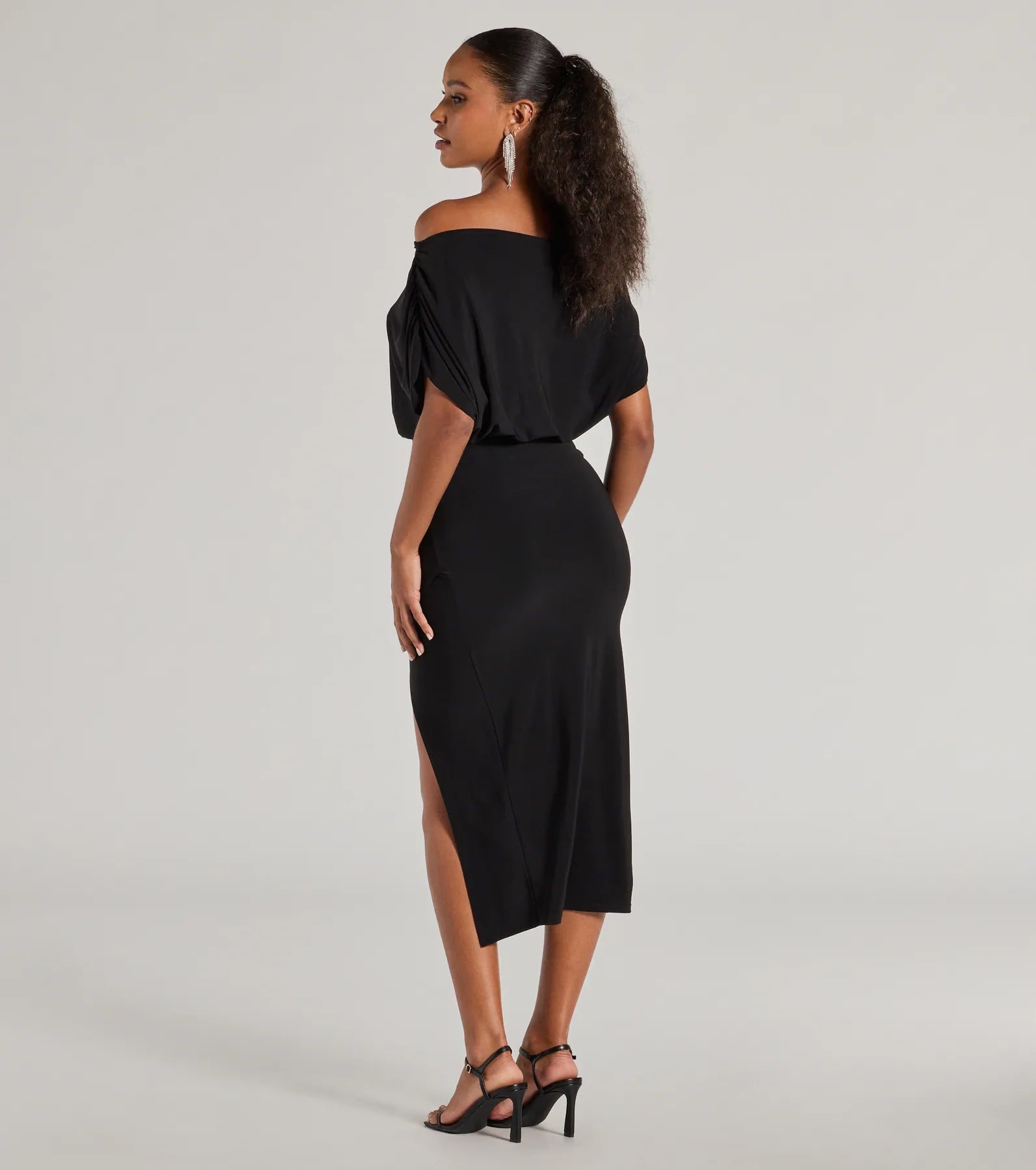 Windsor Stop And Stun Off-The-Shoulder Midi Dress - view 2