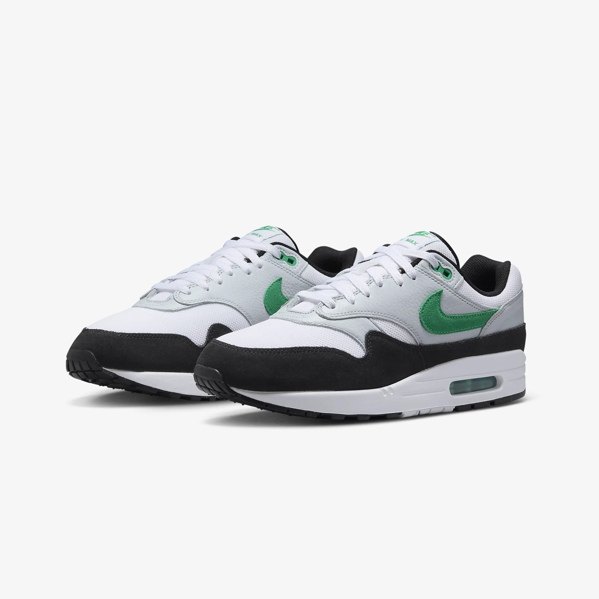 Nike | AIR MAX 1 { WHITE/STADIUM GREEN-PURE PLATINUM-BLACK - view 2
